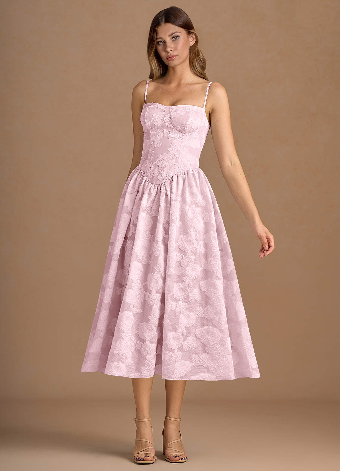 Celestine Purple Midi Dress