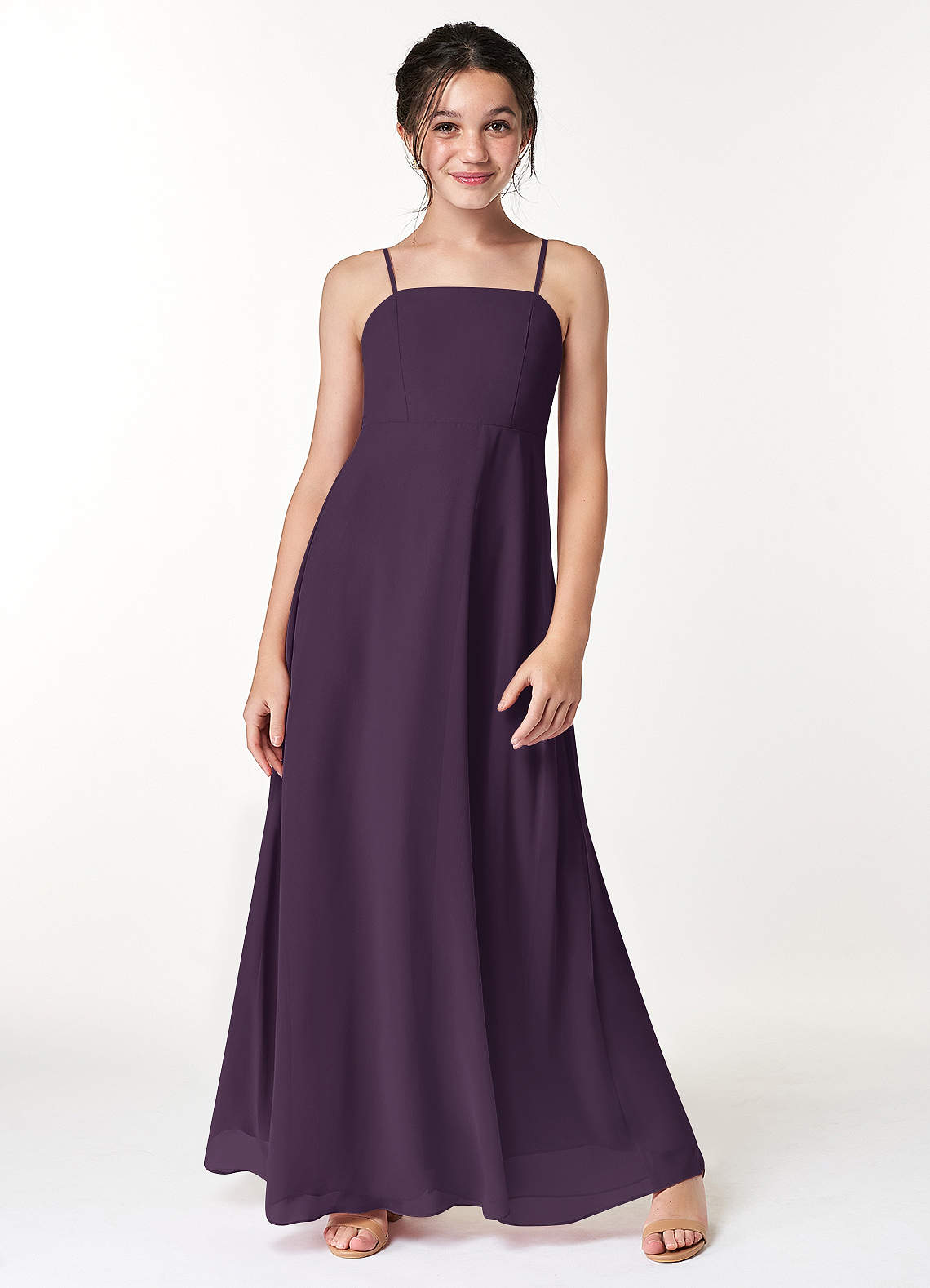 Plum junior deals bridesmaid dresses