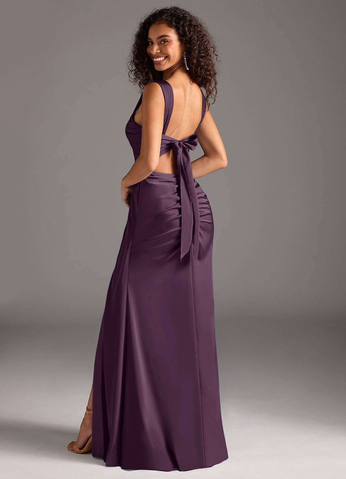Different Shades Of Dark Purple Plum Bridesmaid Dresses Under 100 Plum Bridesmaid  Dress Matte Satin Size