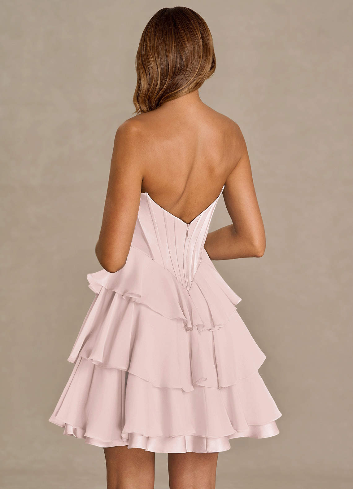 Brinley Powder Pink Mini Dress image1