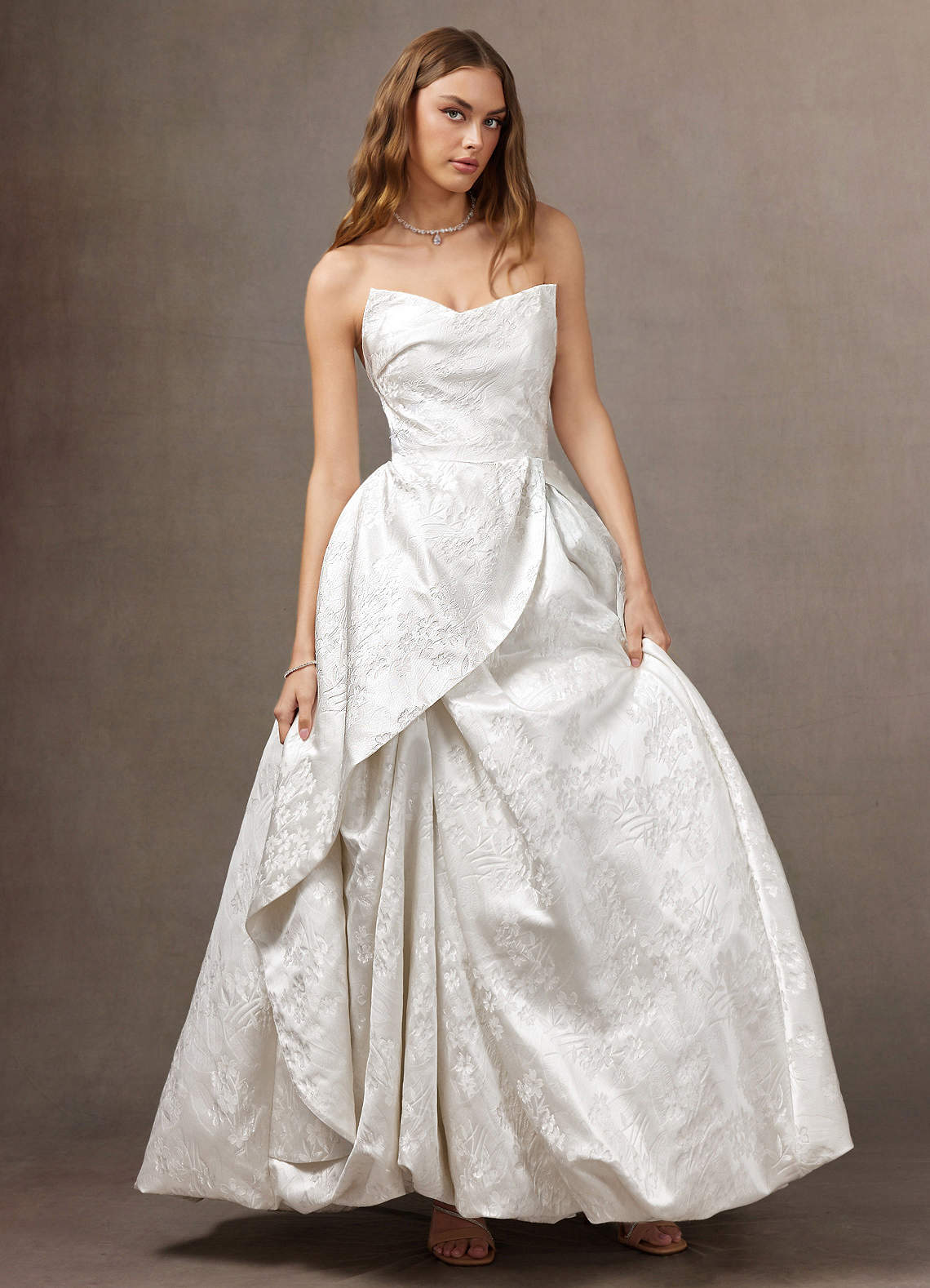 Yana Ivory Pearl Maxi Dress | Azazie