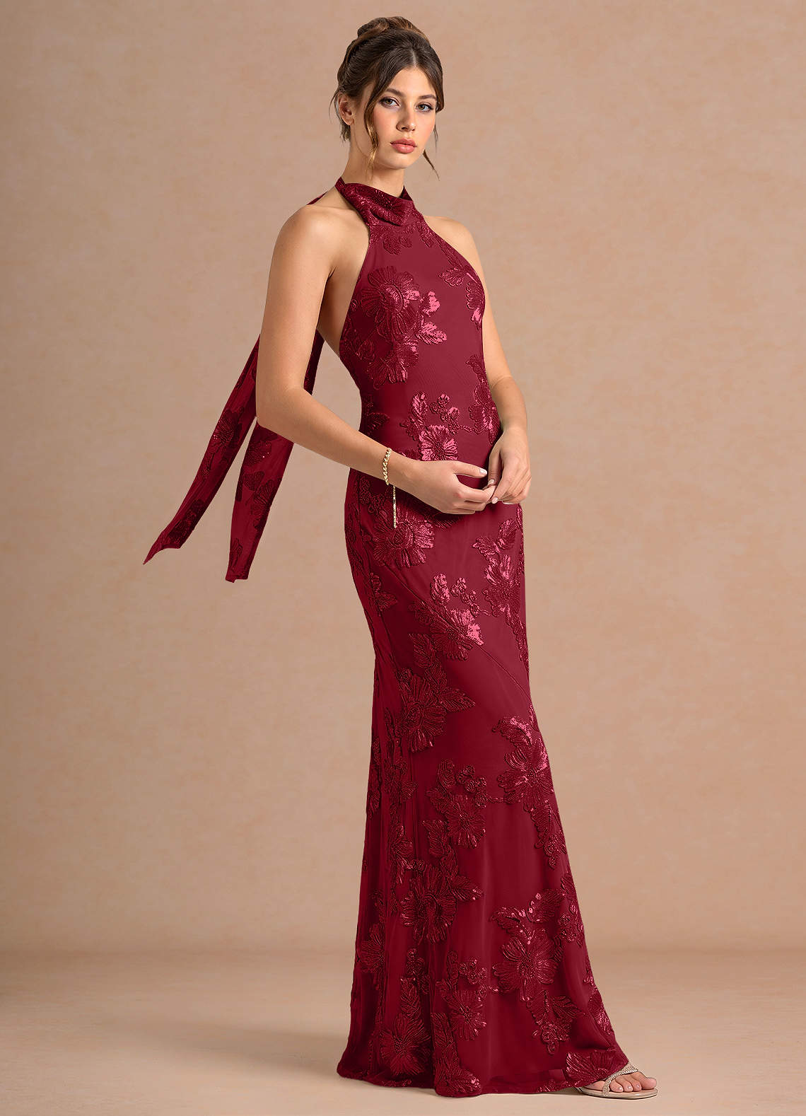 maroon maxi dress formal maroon long sleeve long dress Burgundy V-Neck Satin Long Prom Dress, Simple Short Sleeve Evening Par