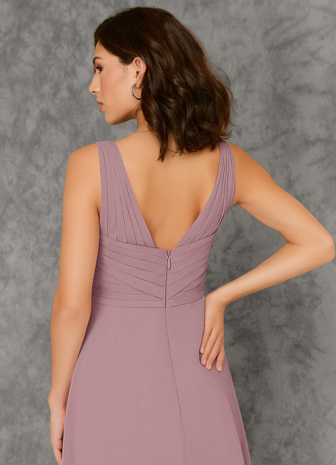 Azazie Adelina Dusty Rose Bridesmaid Dresses Azazie