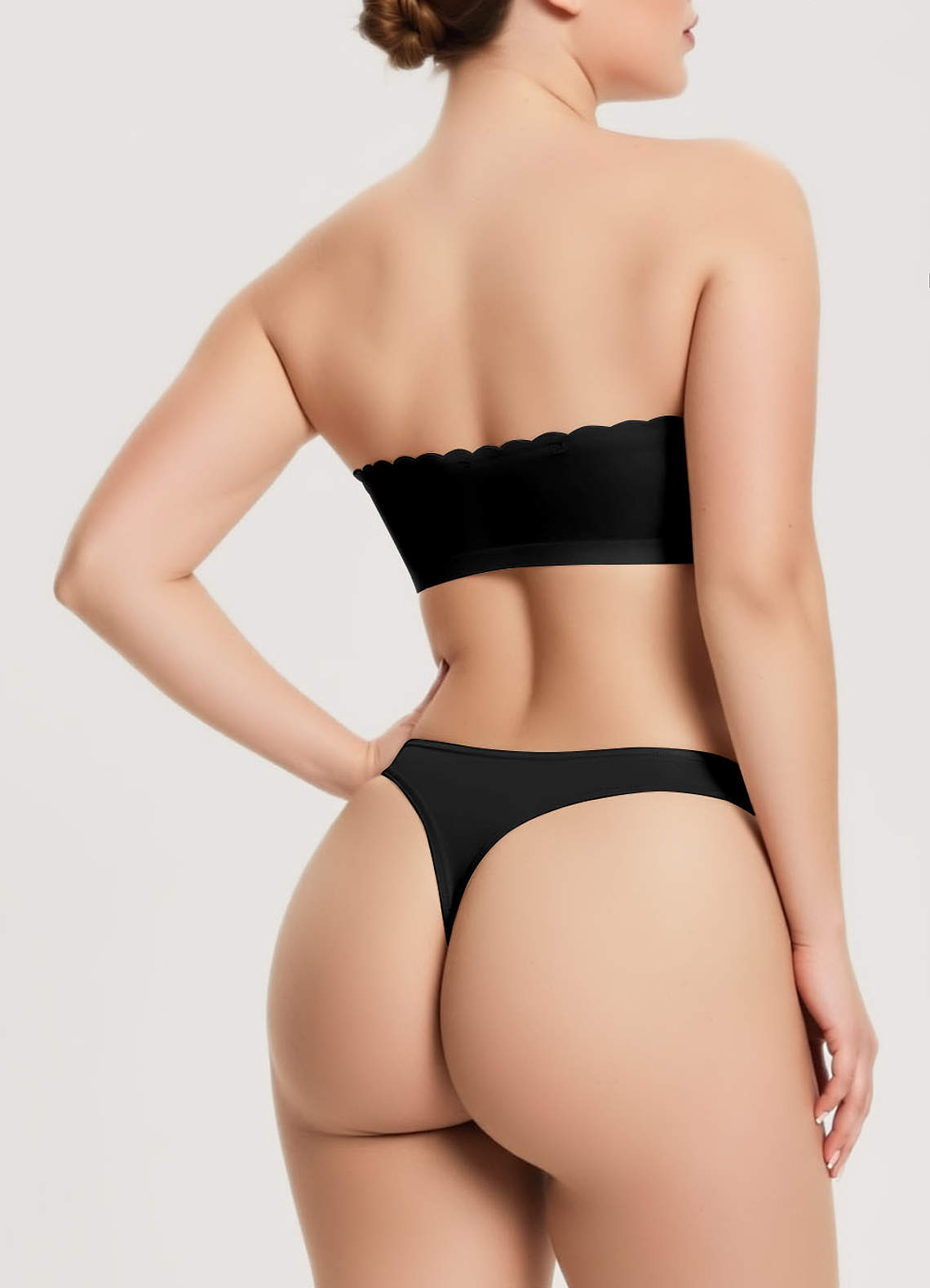 front Front‑Hook Anti‑Slip Scalloped Push‑Up Bra