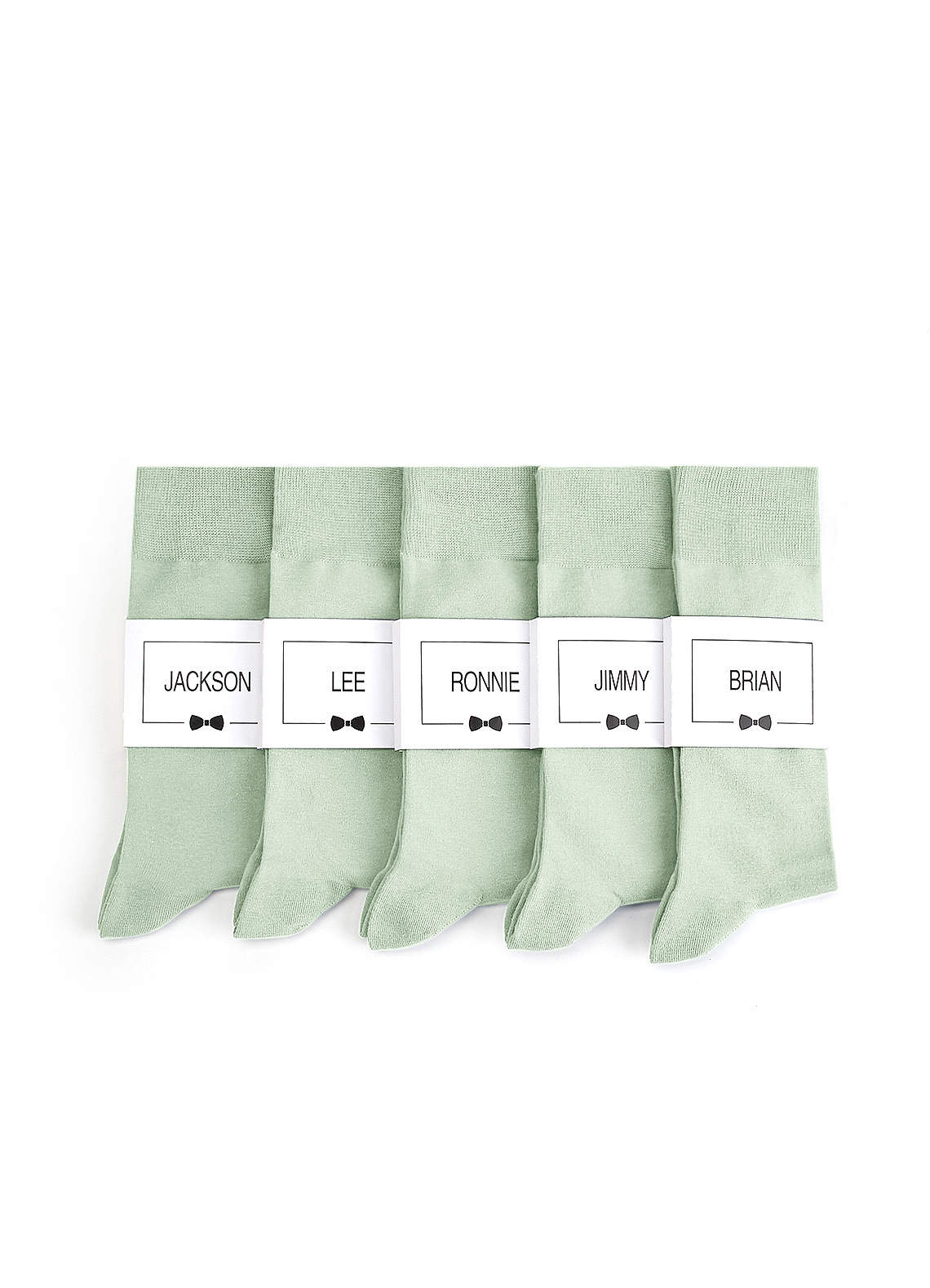 front Men's Dress Socks with Personalized Label