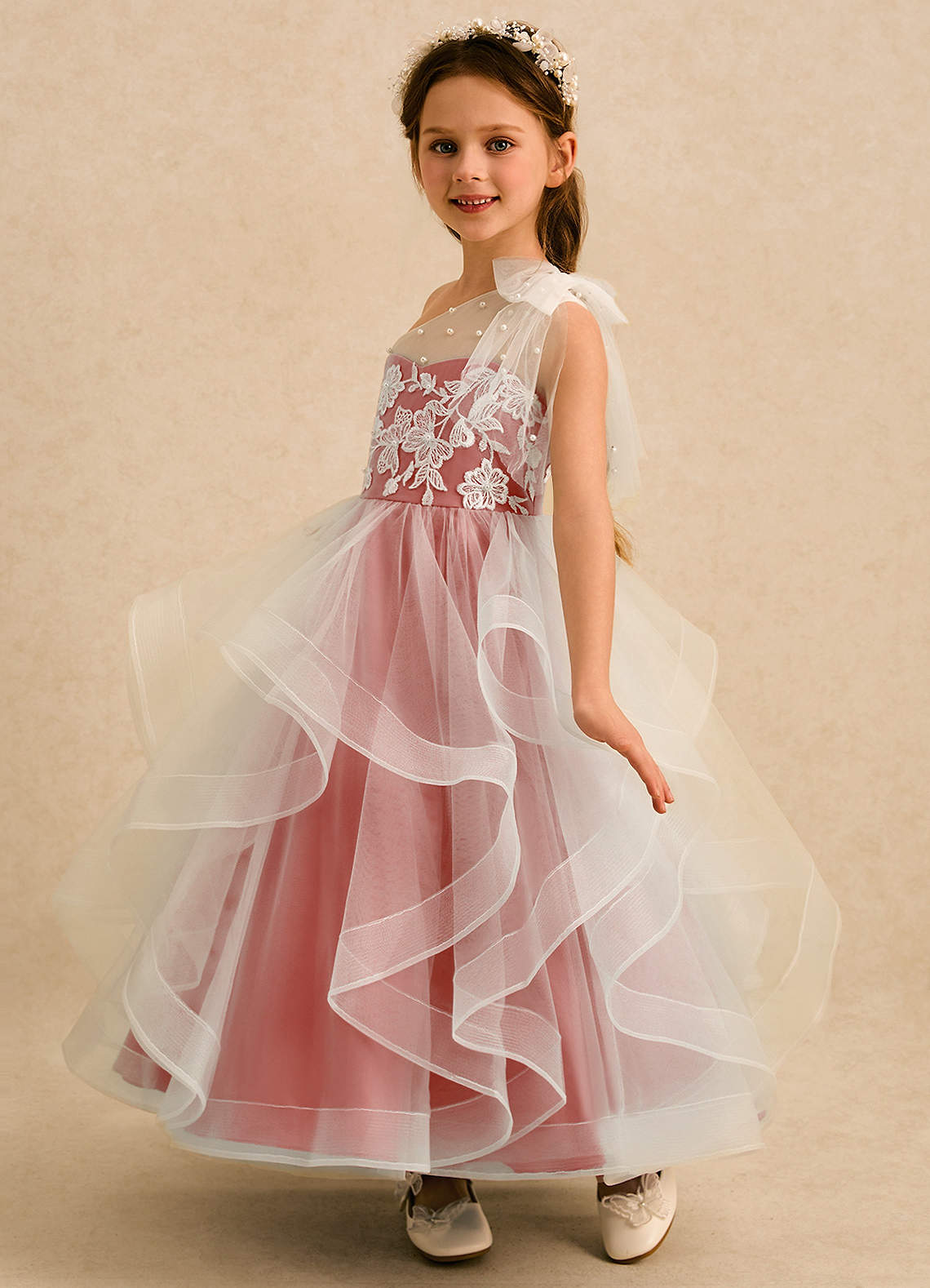 salmon lace dress Alie Street Charlotte Lace Dress (Coral Pink)