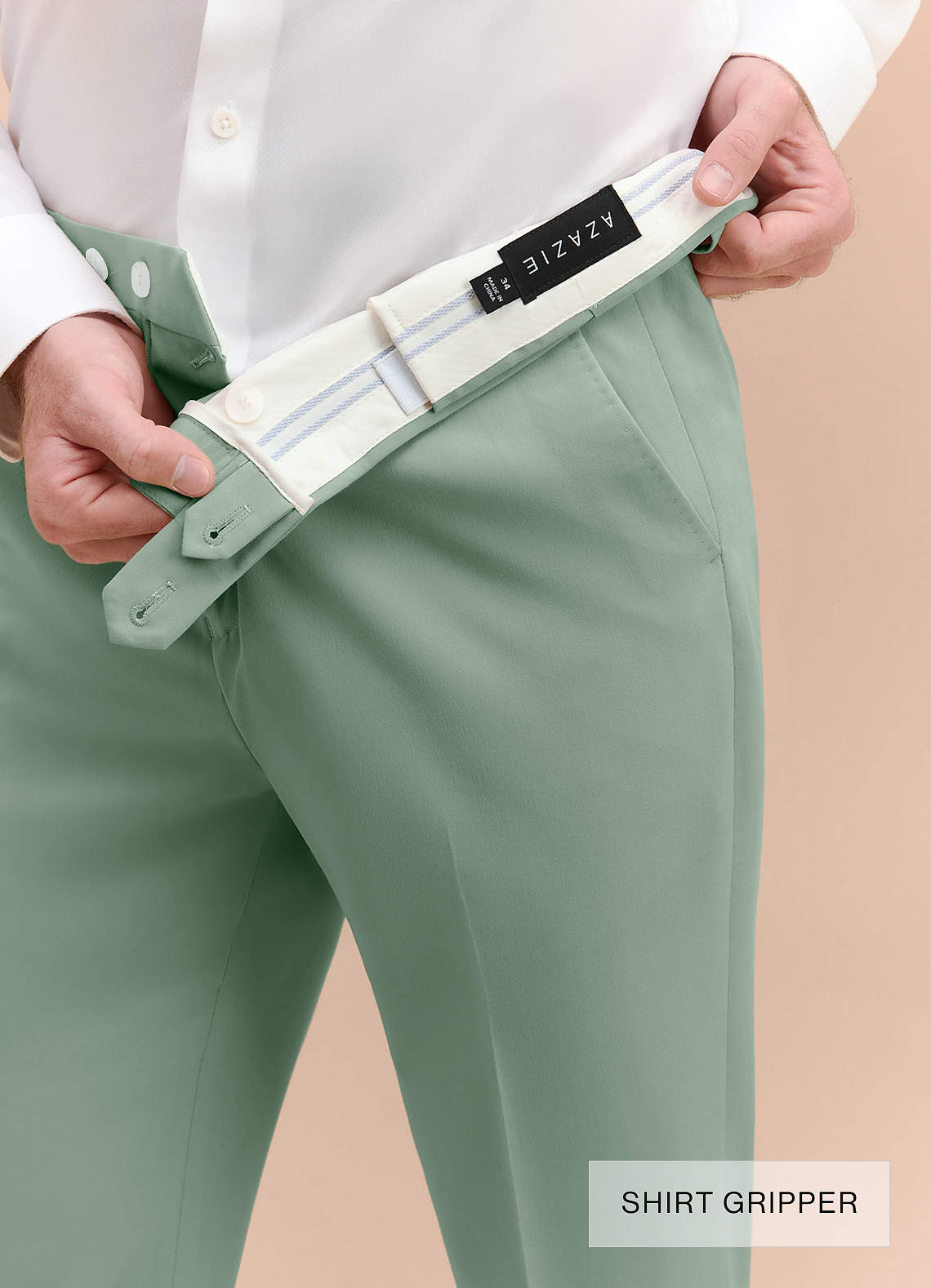 front William Dusty Sage Comfort Blend Suit