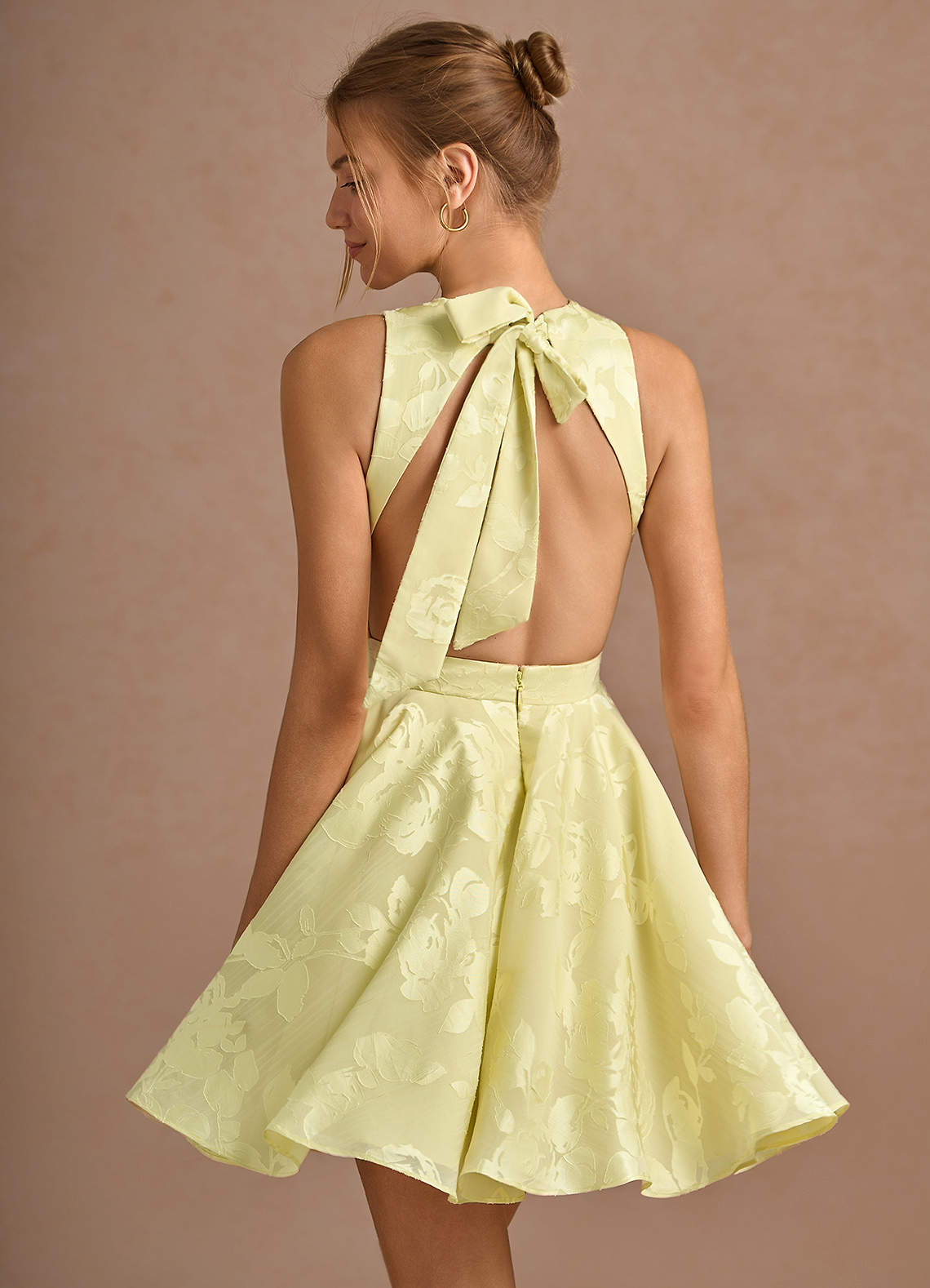 Leontine Butter Yellow Mini Dress image1
