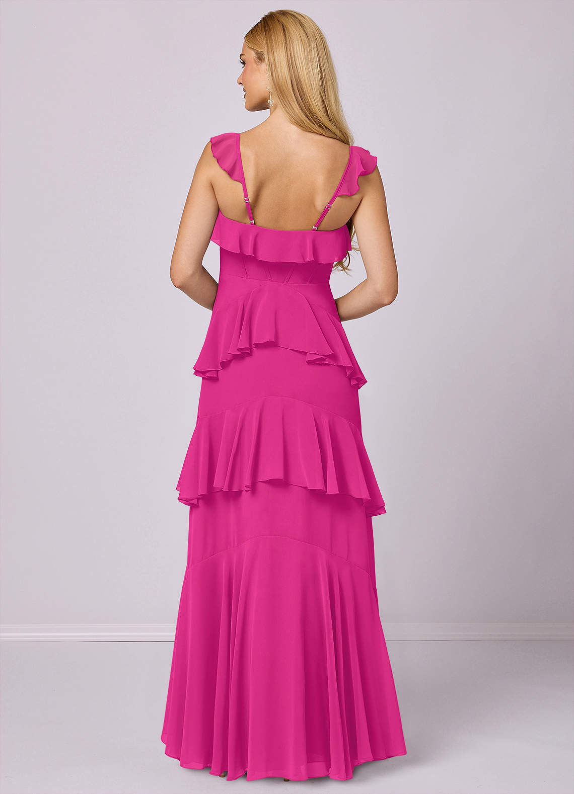Barbie ♥ Azazie Bridesmaid Dresses A-Line Sweetheart Neckline Chiffon Floor-Length Dress image4