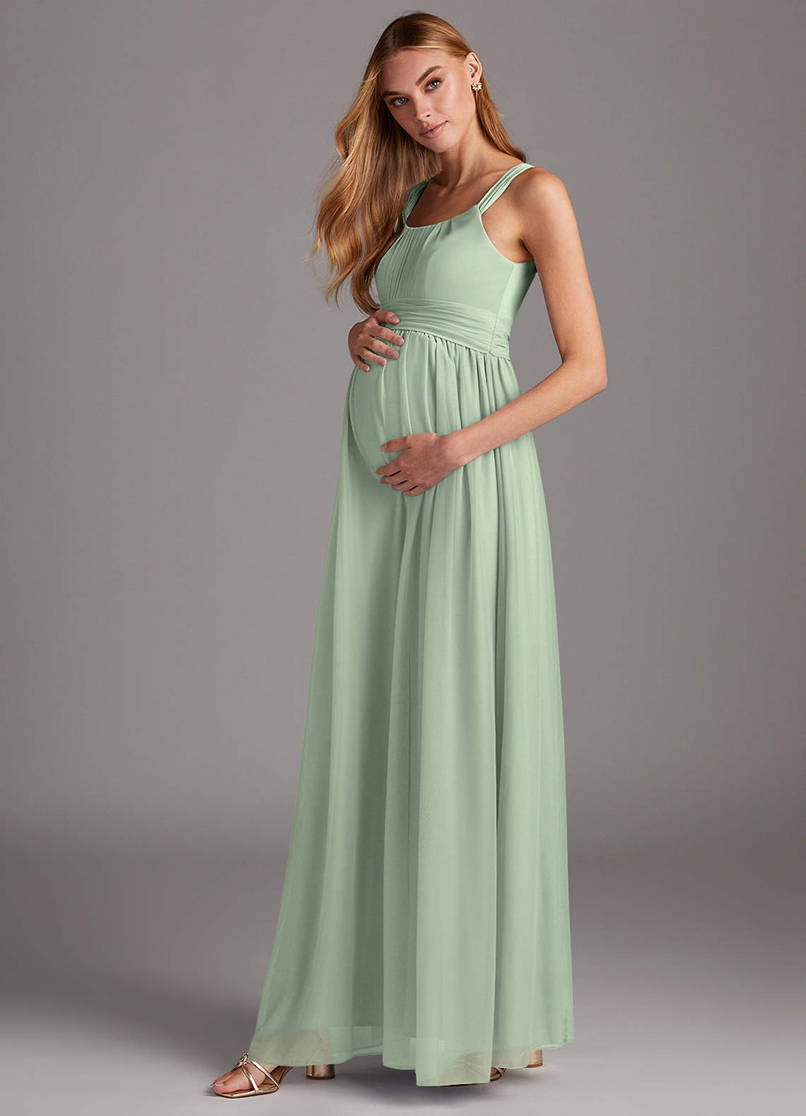 Prenatal Abiti Da Sera Premaman Vestido Tubino Grigio Elegante