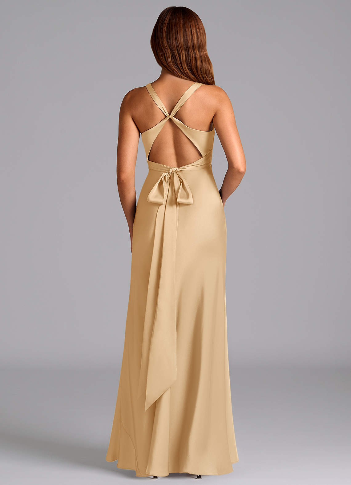 gold backless bridesmaid dress Rose Gold Sequins Long Bridesmaid Dress Backless