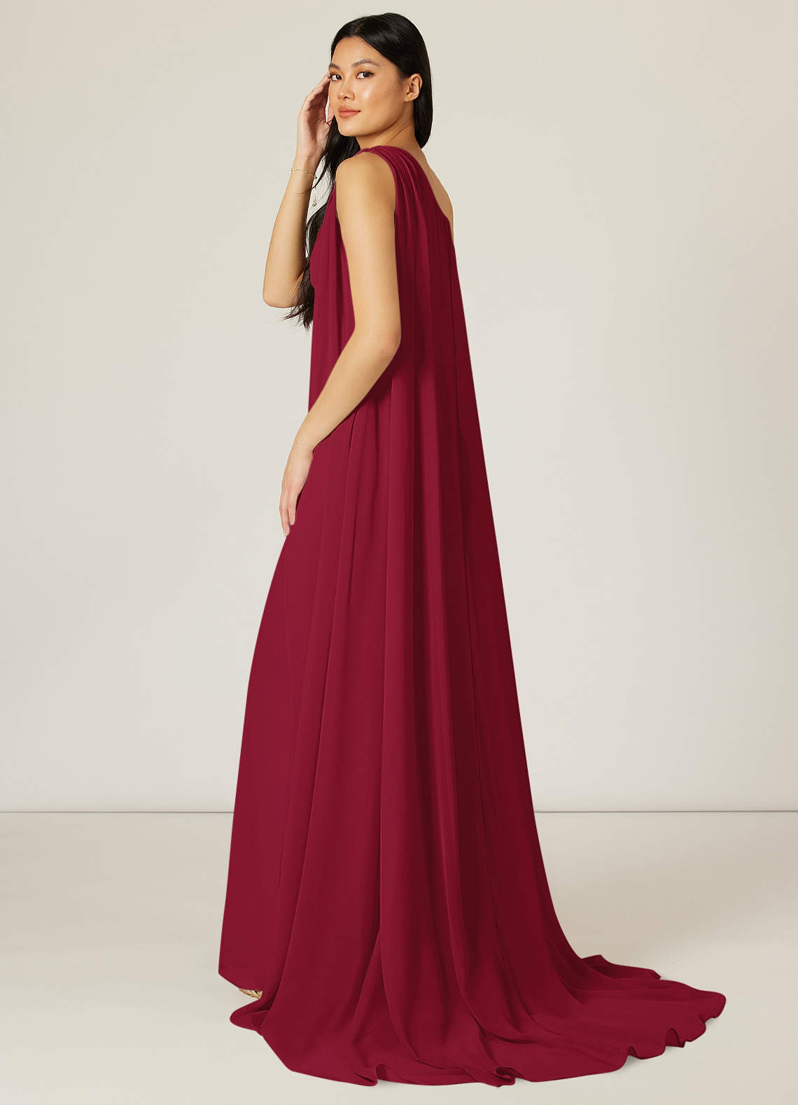 Burgundy Azazie Lydia Bridesmaid Dresses Azazie