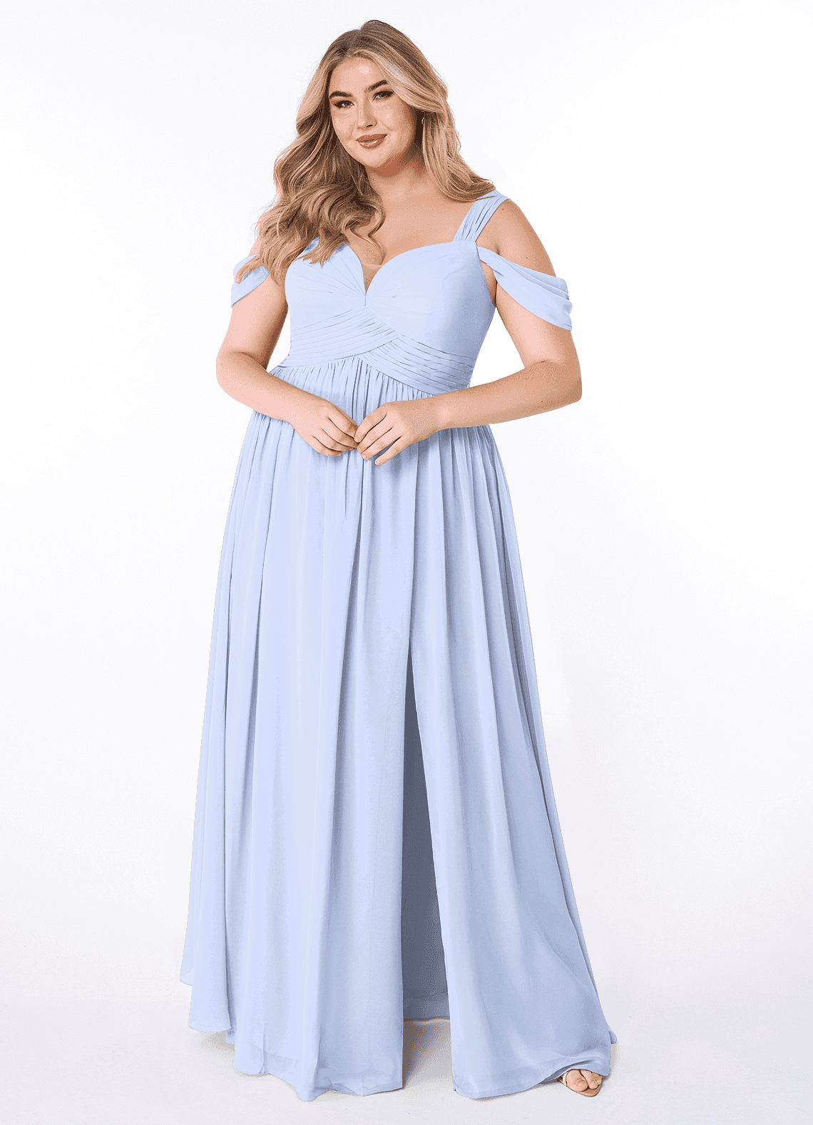 blue and purple bridesmaid dresses Long Dark Strapless Bridesmaid Dress with Slit ARD1175 bachelorette party or any other occasions Purple Chiffon Flowy Purple Dresses