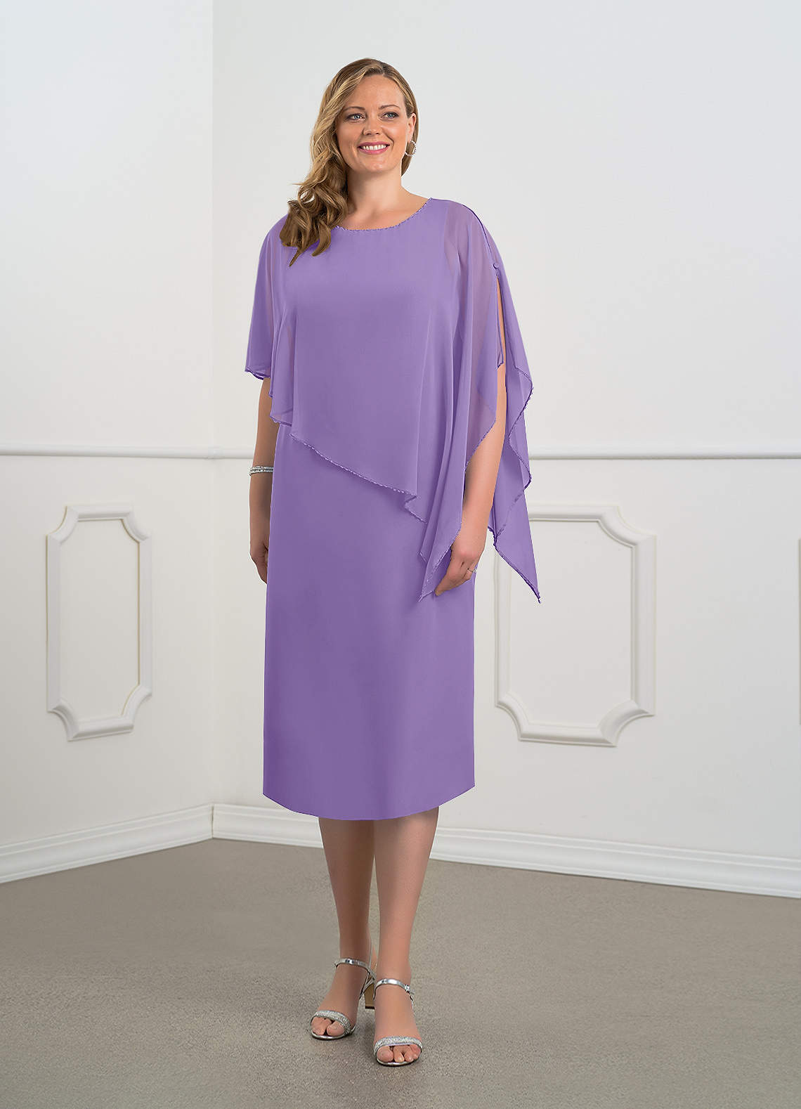 Azazie Sparrow Mother of the Bride Dresses Tahiti Sheath Sequins Chiffon Dress image1