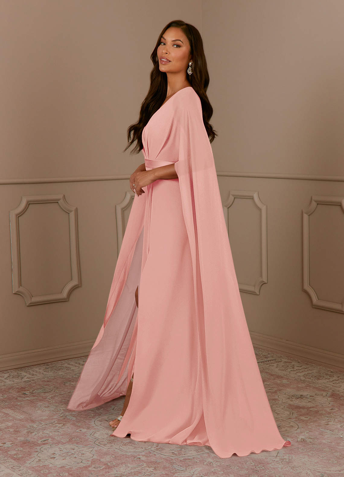 white christmas dresses Elysia Chiffon Maxi Dress main image 0