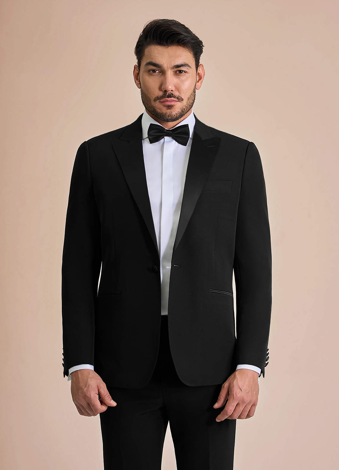 front Hudson Black Peak Lapel Tuxedos Jacket