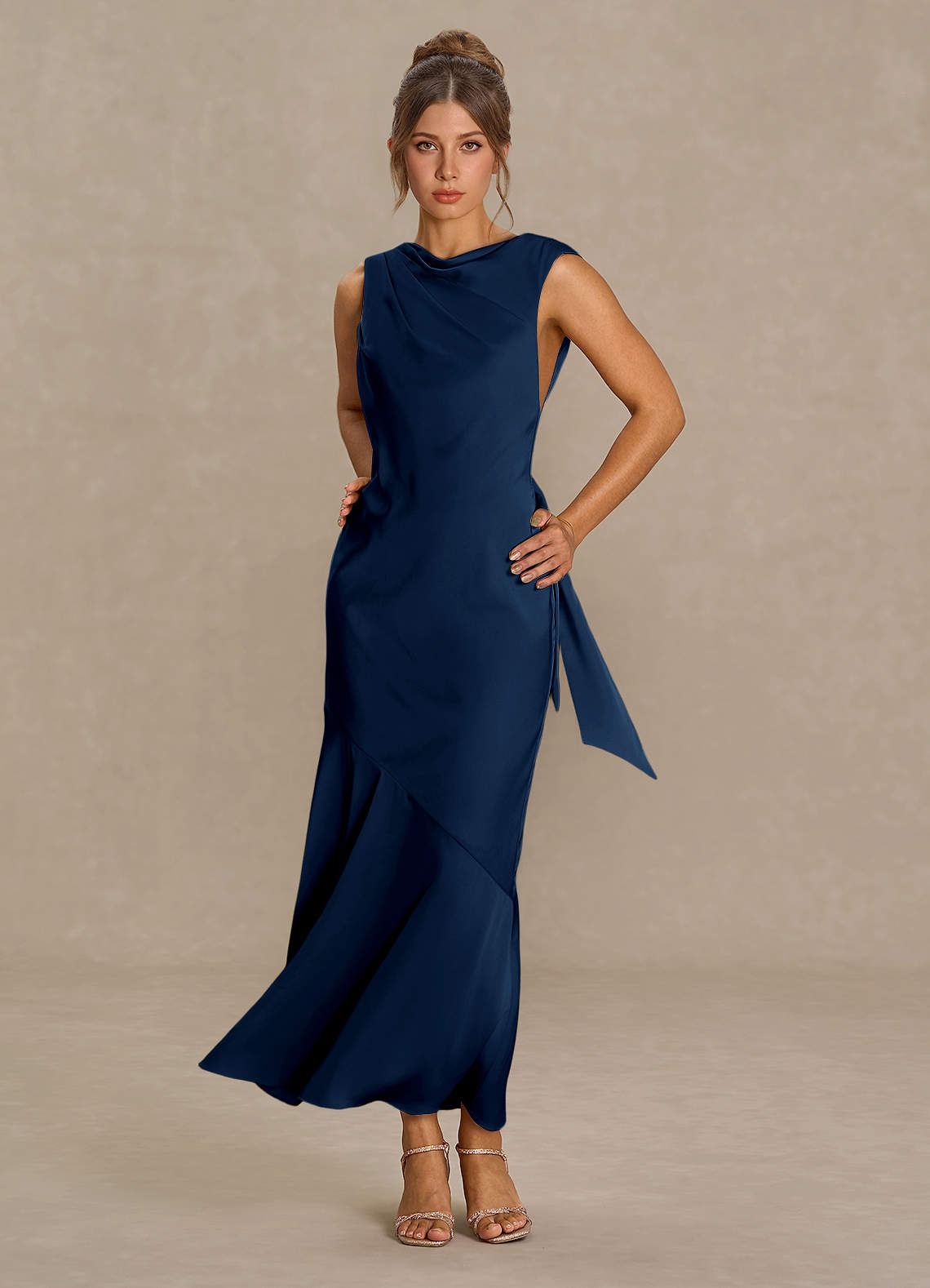 navy maxi formal dress Aeliana Navy Maxi Dress