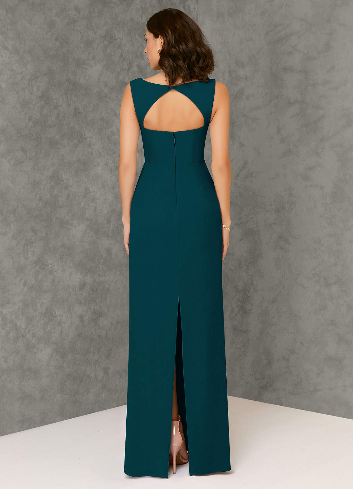 Azazie Flori Ready to Ship Pine Chiffon Bridesmaid Dresses