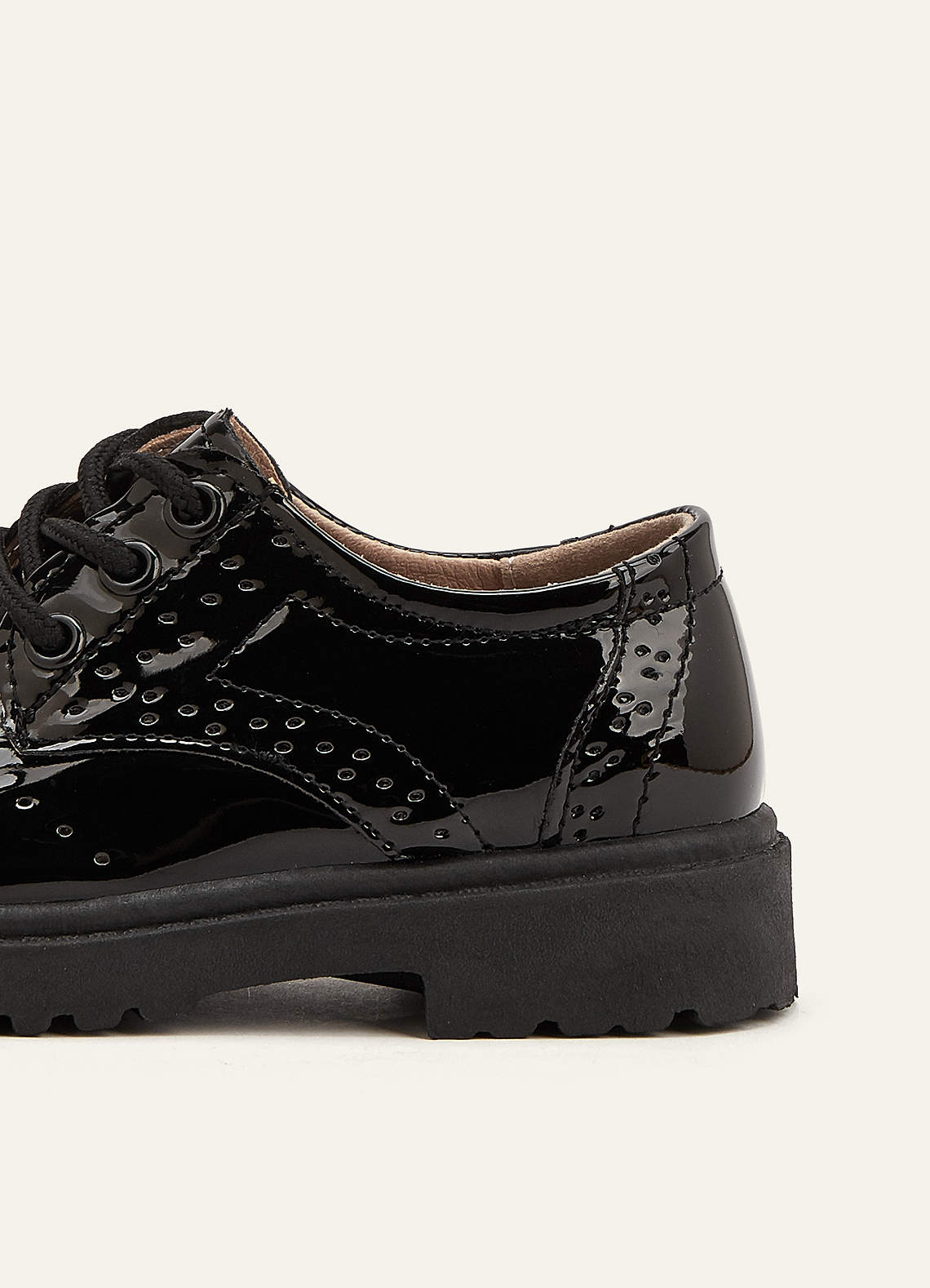 front Boys Wedding Brogue Patent Leather Shoes