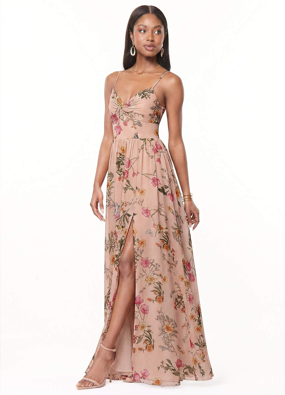 petal pink chiffon bridesmaid dresses Pink Bridesmaid Dresses