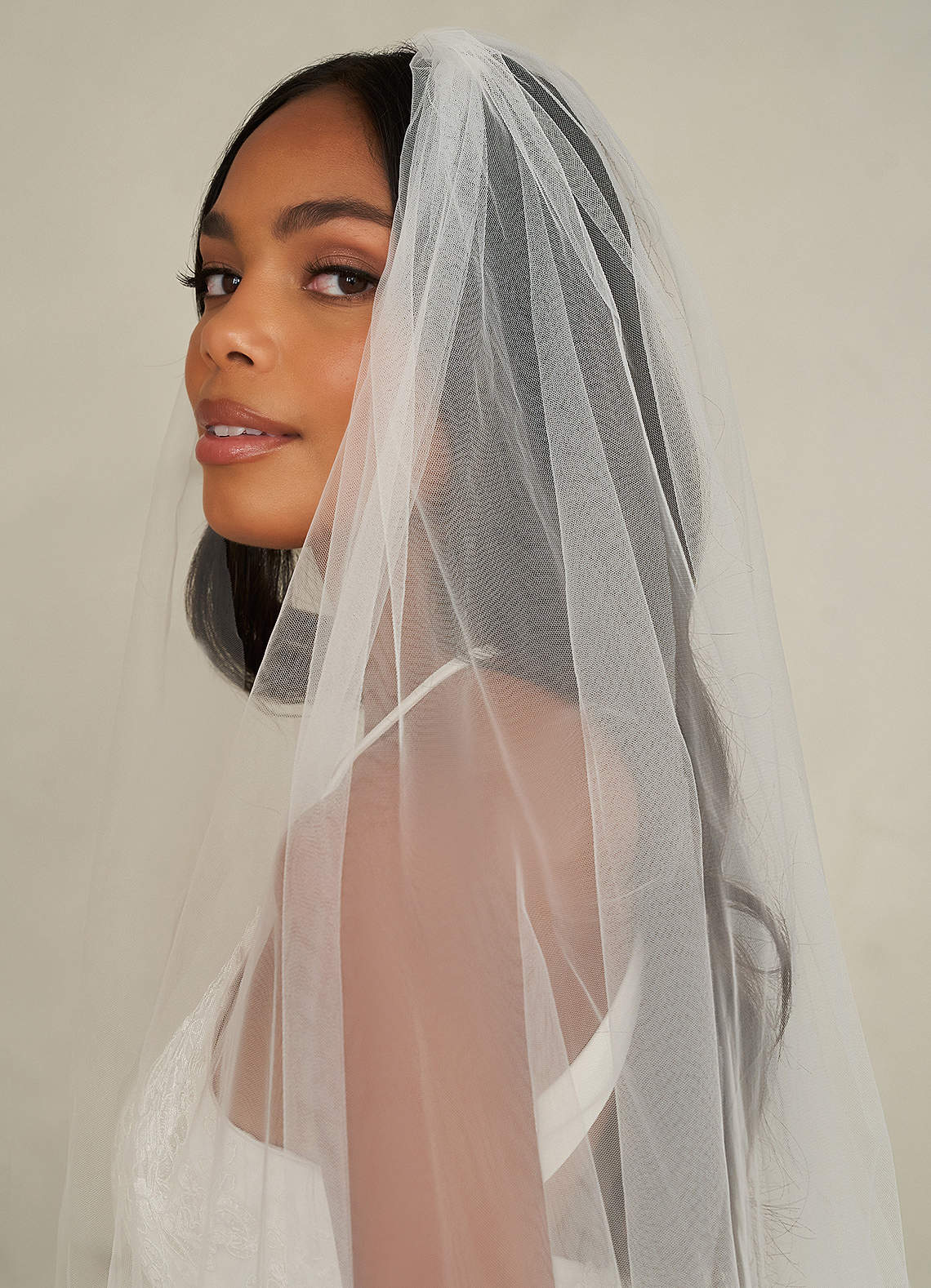 front Charity Lace Cathedral Veil