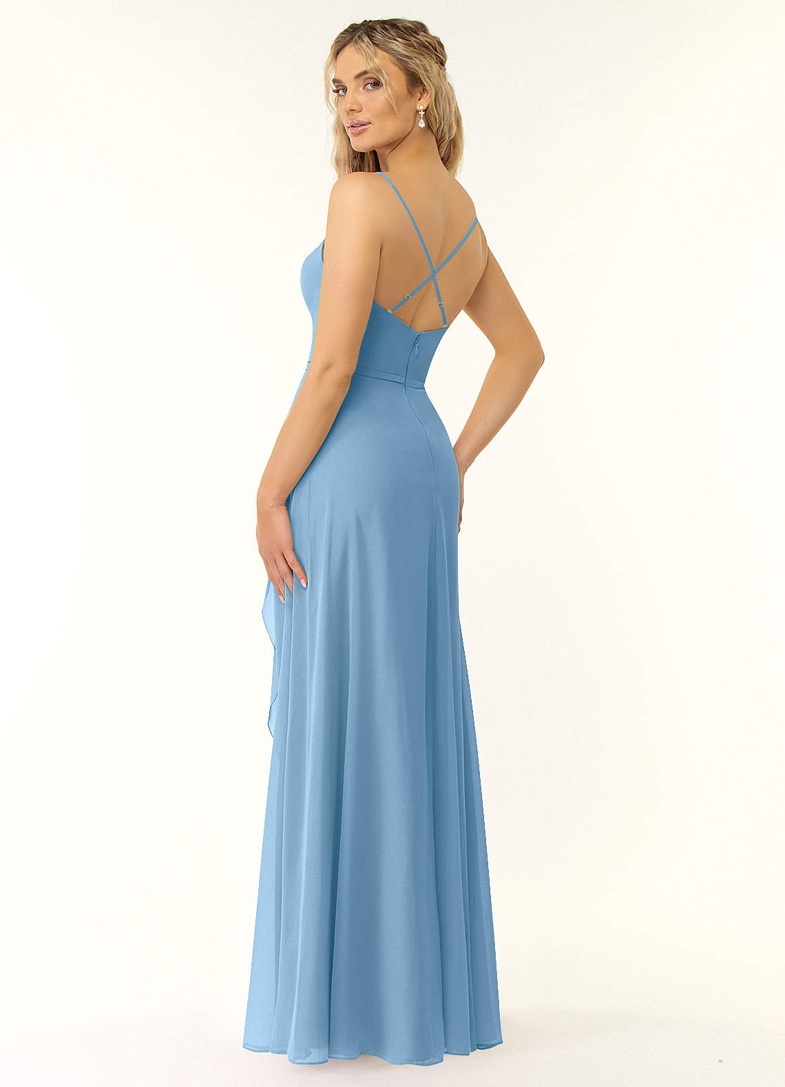 cocktail dress A-Line Short By Ladivine 9245 - Women Evening Formal Gown neckline offers a reliable Guess Ruched Bodycon Dress color-ivory Color:Olive Green