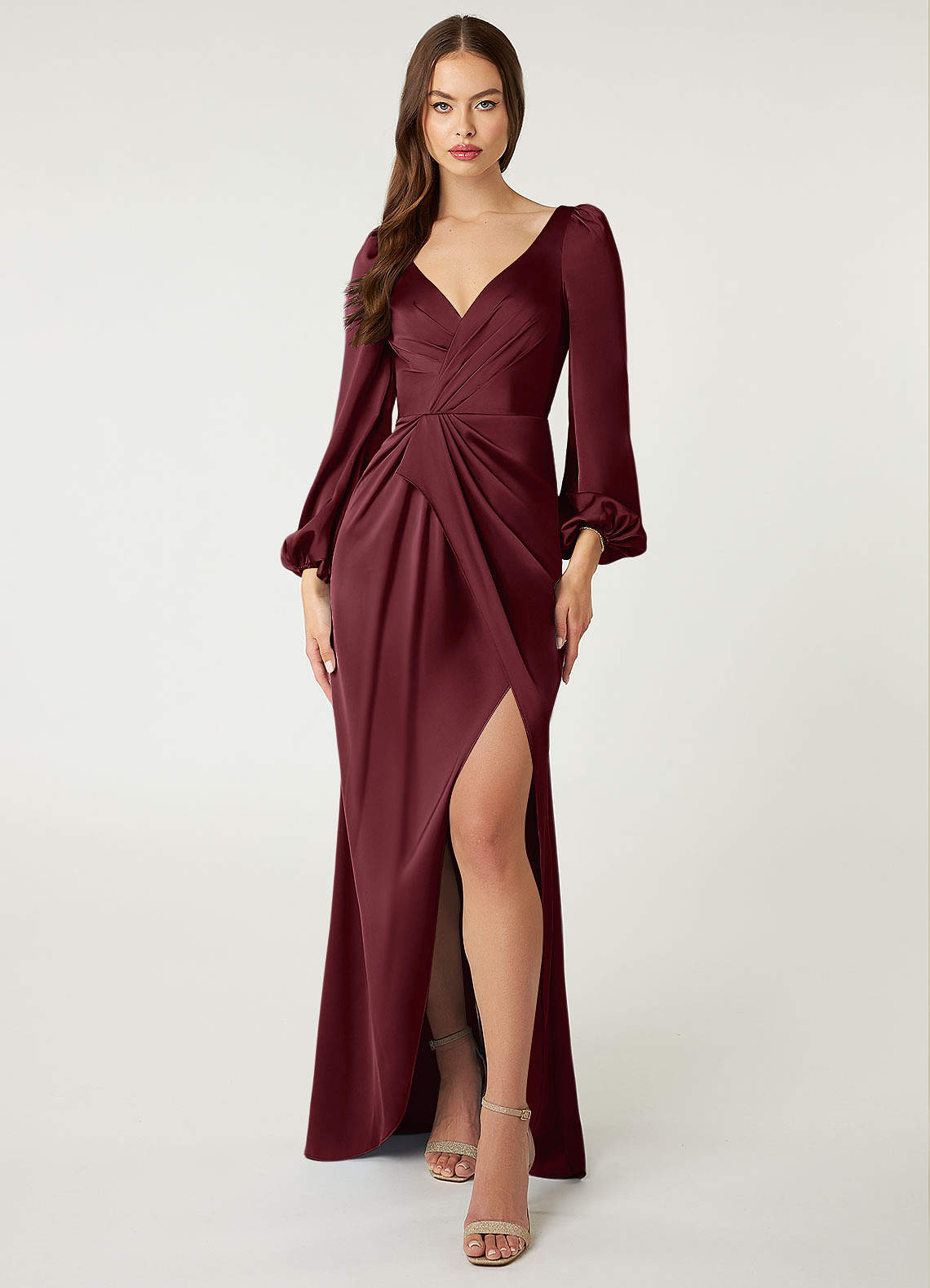 Azazie Mel Cabernet Bridesmaid Dresses | Azazie