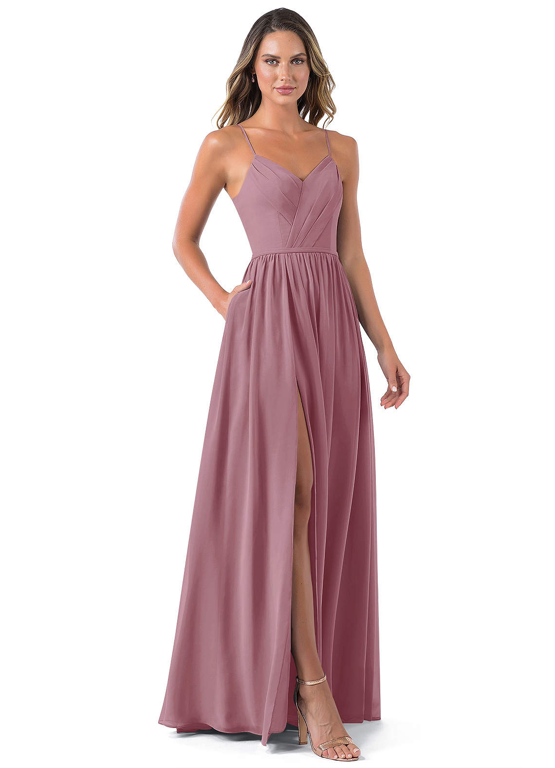 azazie vintage mauve bridesmaid dresses