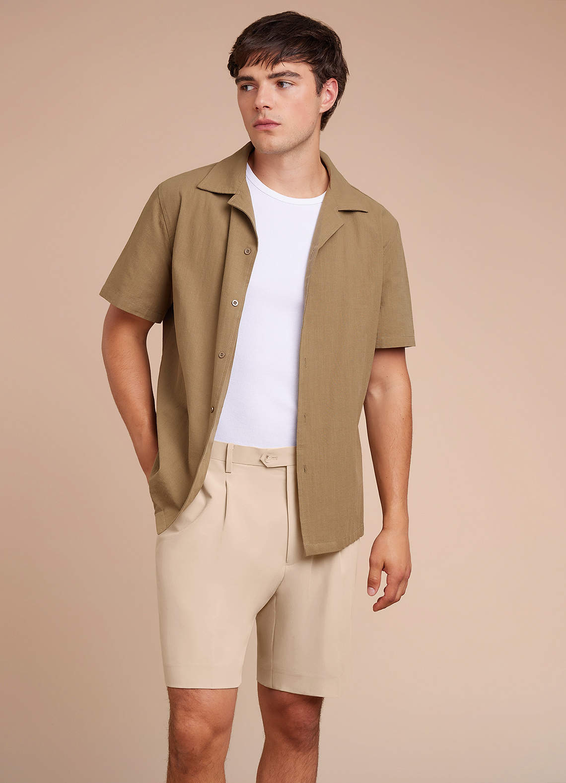front Owen Lightweight Tailored Dress Shorts