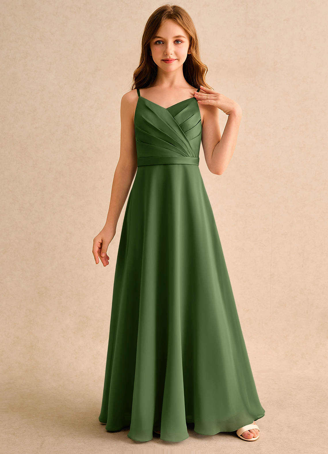 slim fit dress slacks Long Sleeve Embroidered Dress main image 1