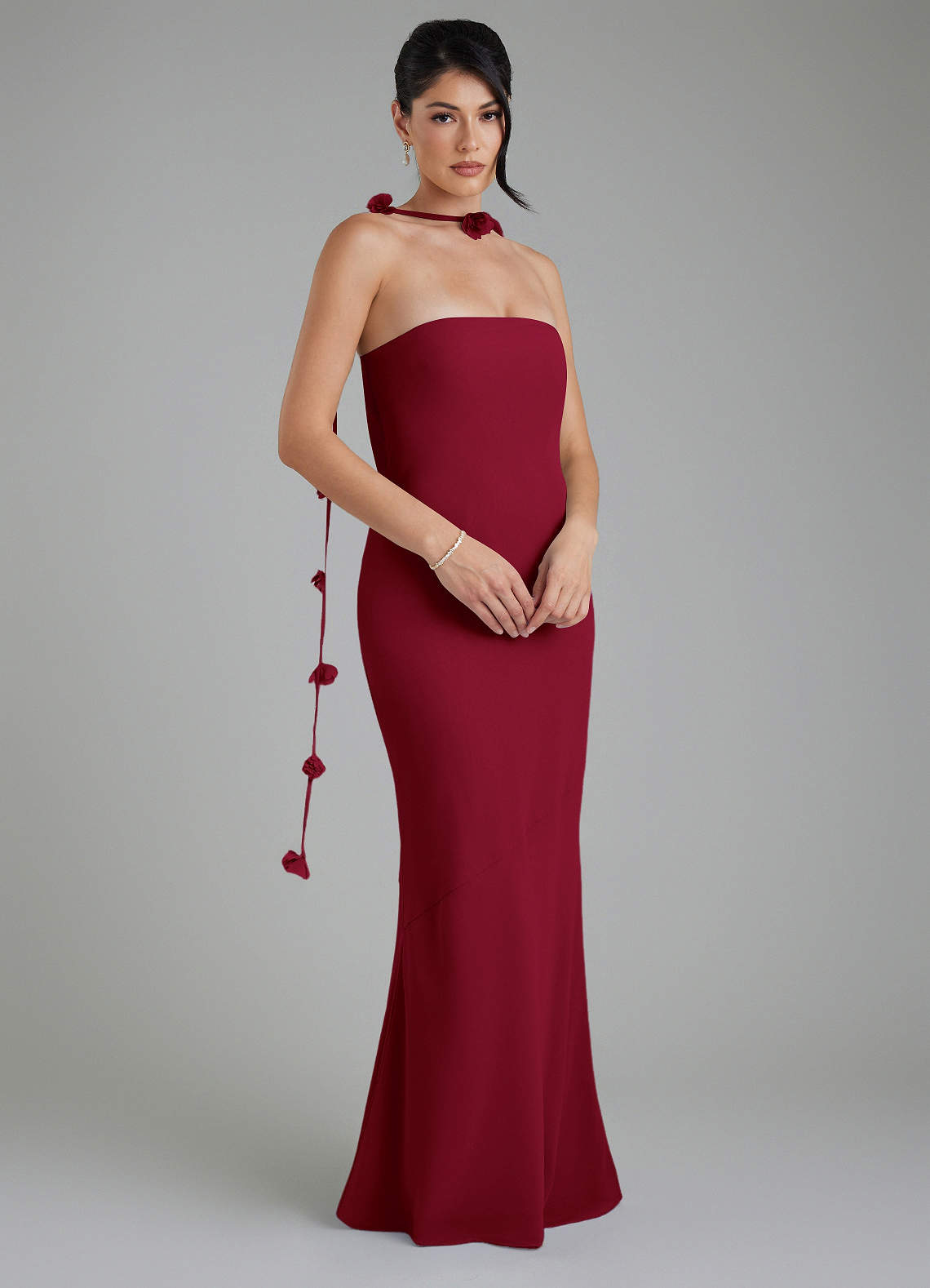 maroon mermaid bridesmaid dresses Azazie Annalise Burgundy Chiffon color:Navy/Black Elegant Satin Mermaid Gowns sold out A-line Blue Beaded Prom