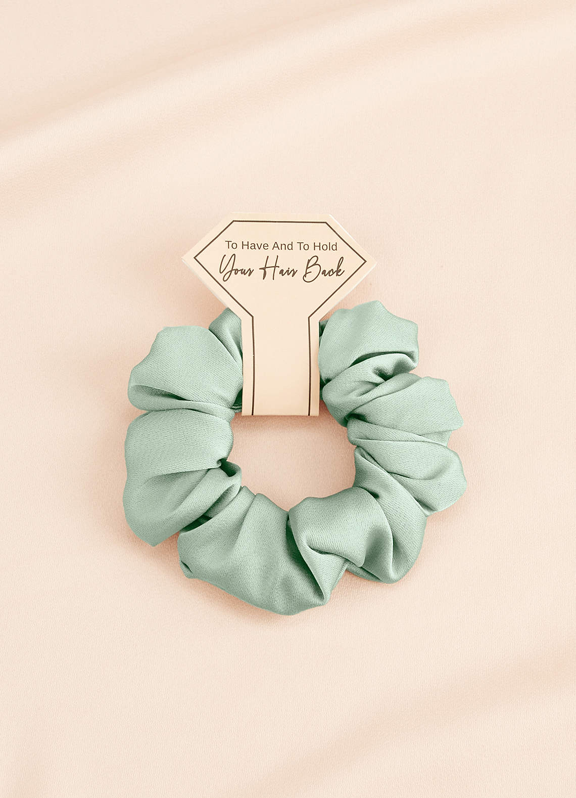 front Bridesmaid Stretch Satin Regular Size Scrunchies