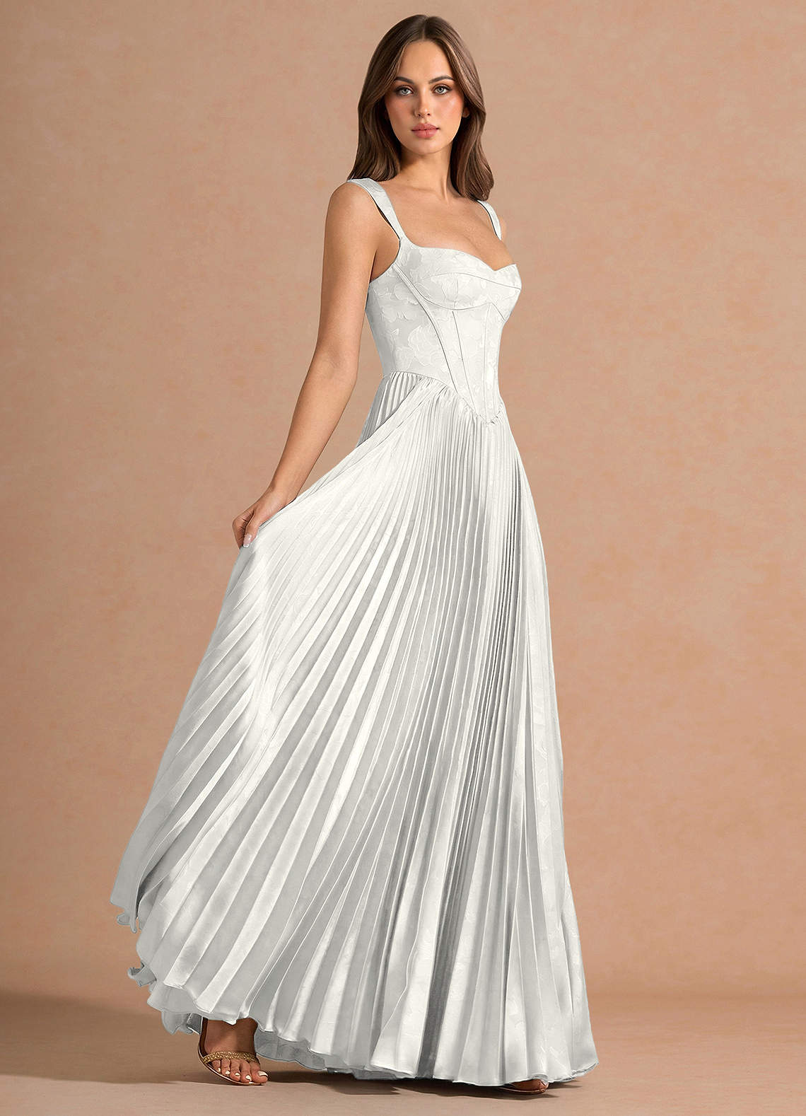 fitted prom dresses Adora Design 3284 Strapless Sequin Fitted Long Formal Prom Dress