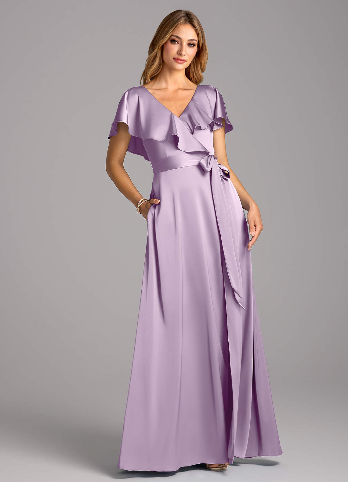 chinese dress ladies LAINEY PURPLE SATIN SEQUIN PEARL BEADED MAXI DRESS – SHOP DDMINE main image 1