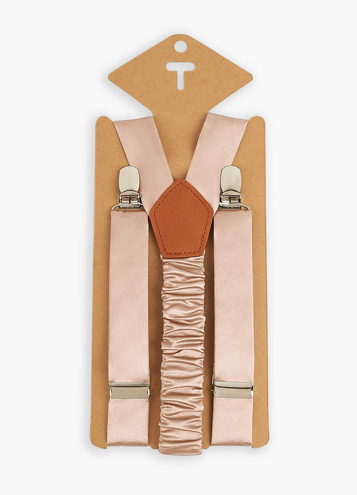 front Boy's Matching Matte Satin Bow Tie & Suspenders Set