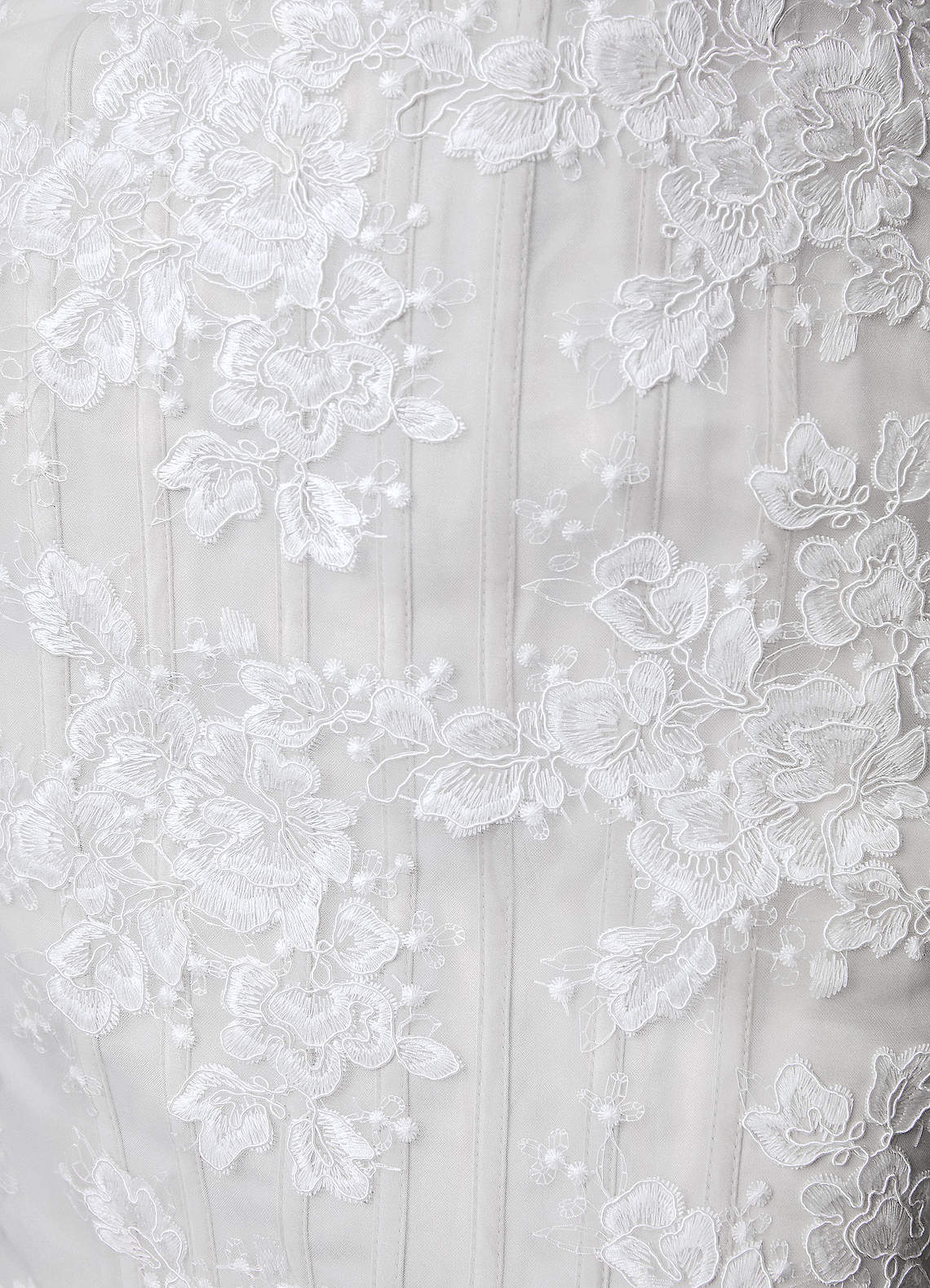 Azazie Janice Vestidos de noiva Vestido Diamante Branco de Renda de sereia com Sem alças image3