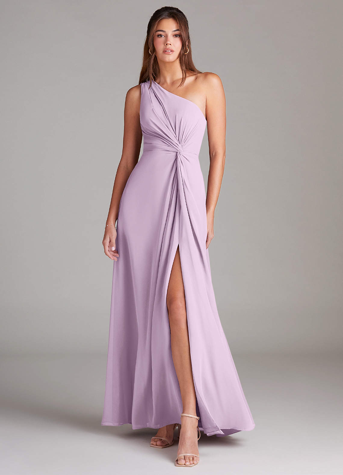 Azazie Brooke Frosted Lilac Bridesmaid Dresses | Azazie
