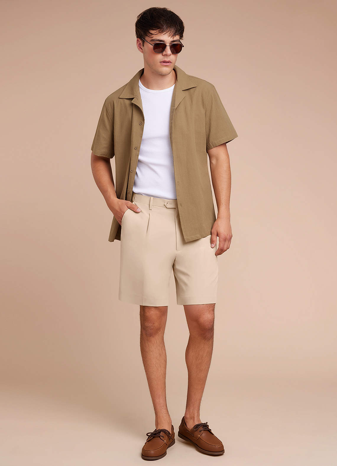 front Owen Lightweight Tailored Dress Shorts