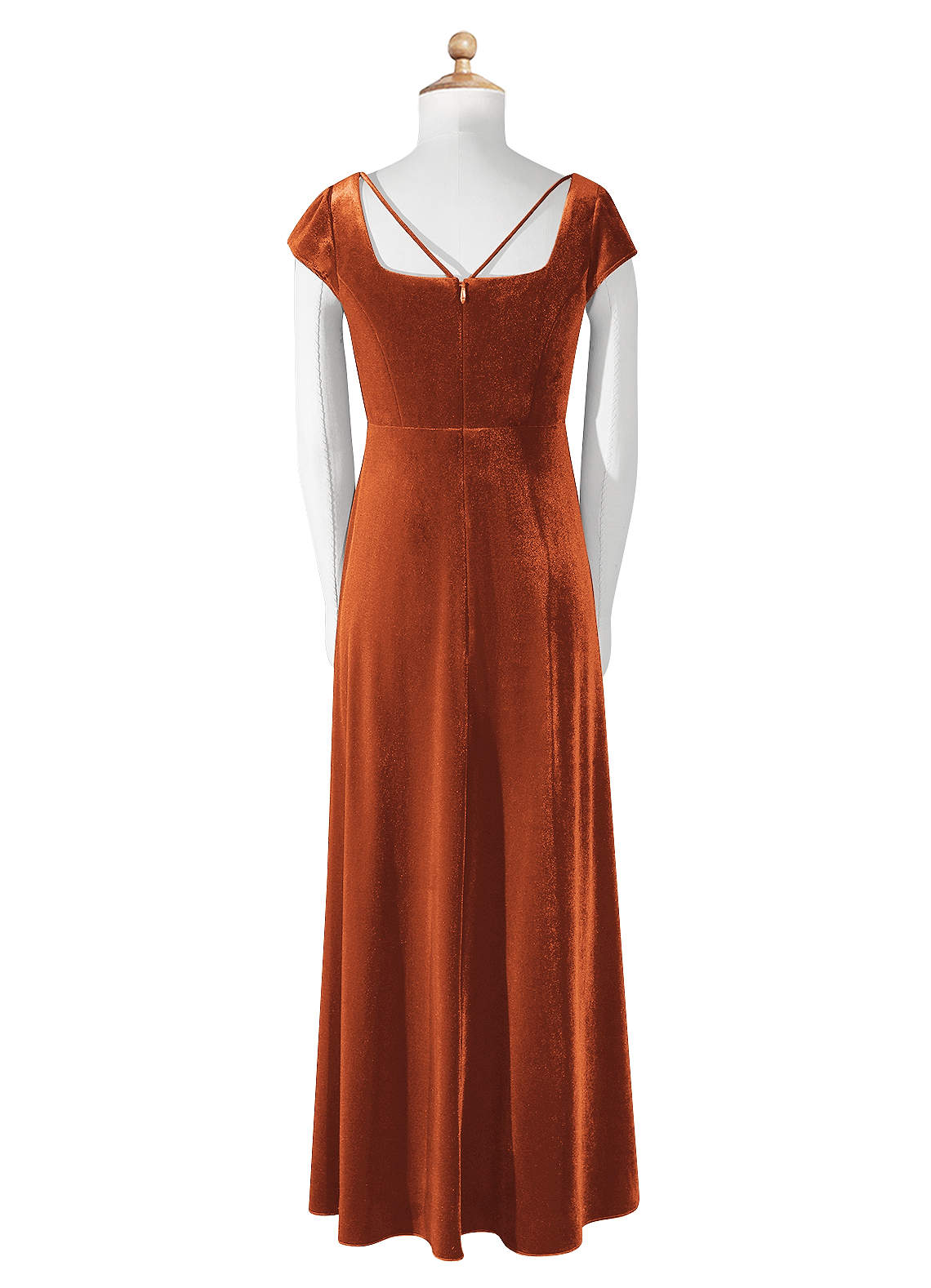 Azazie Gabi Junior Ready to Ship Bridesmaid Dress in Terracotta