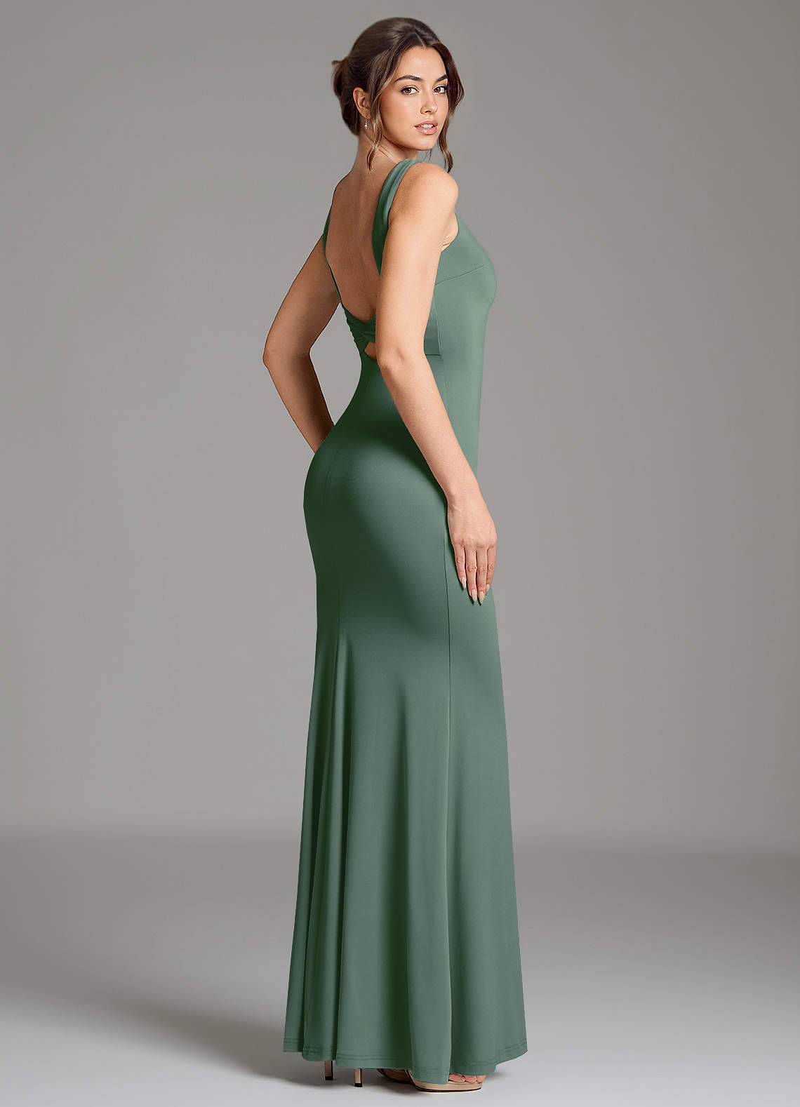 jersey material bridesmaid dresses Azazie Gwen Size:5 - 6Y