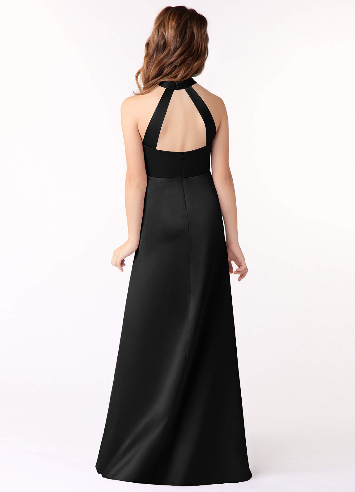black matte satin bridesmaid dresses Berylove Women Matte Satin Formal Dress Contrast Off the Shoulder Black Column Long Party Dress, Black White / US20W