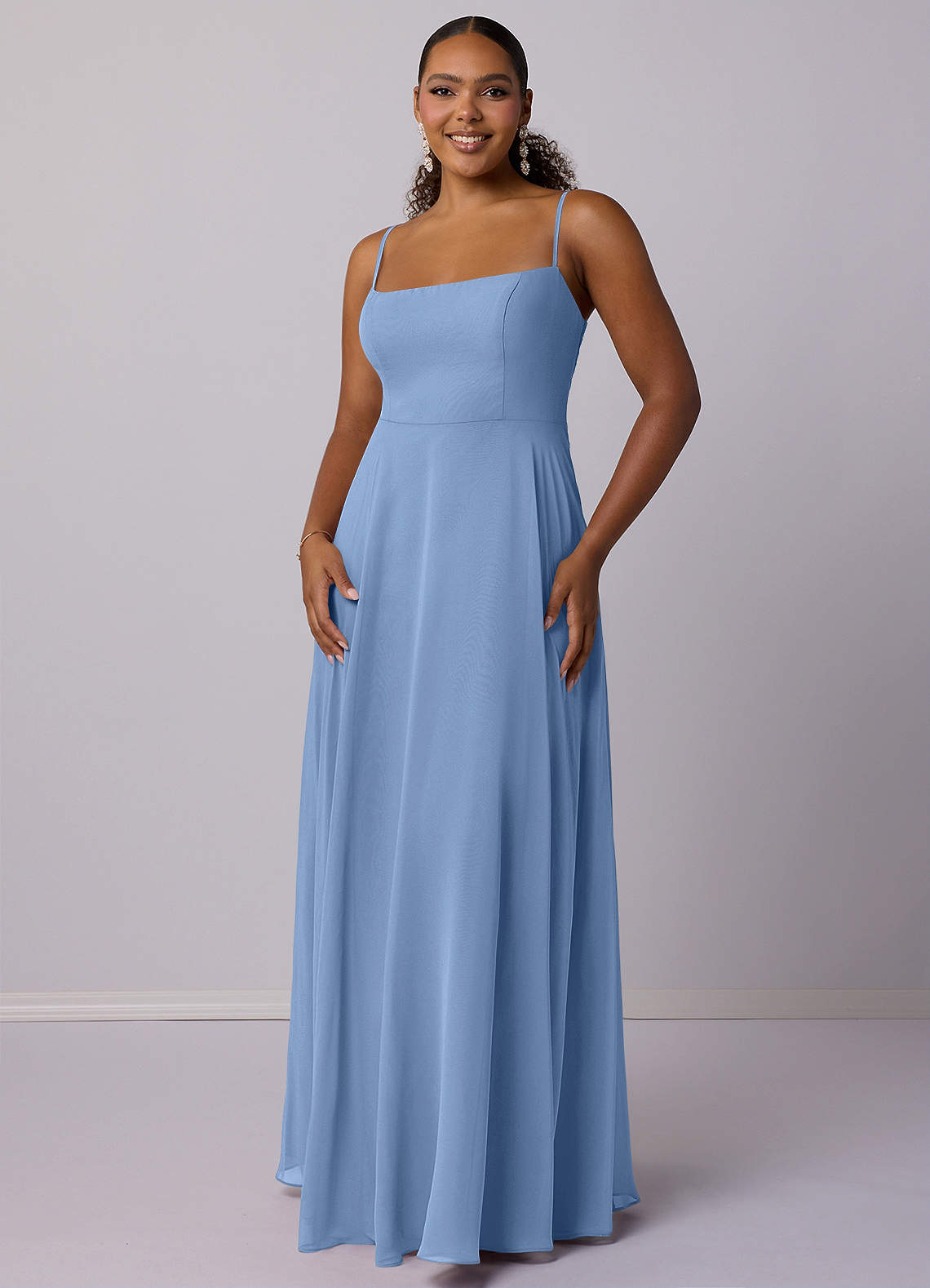 Barbie ♥ Azazie Bridesmaid Dresses A-Line Chiffon Floor-Length Dress image6