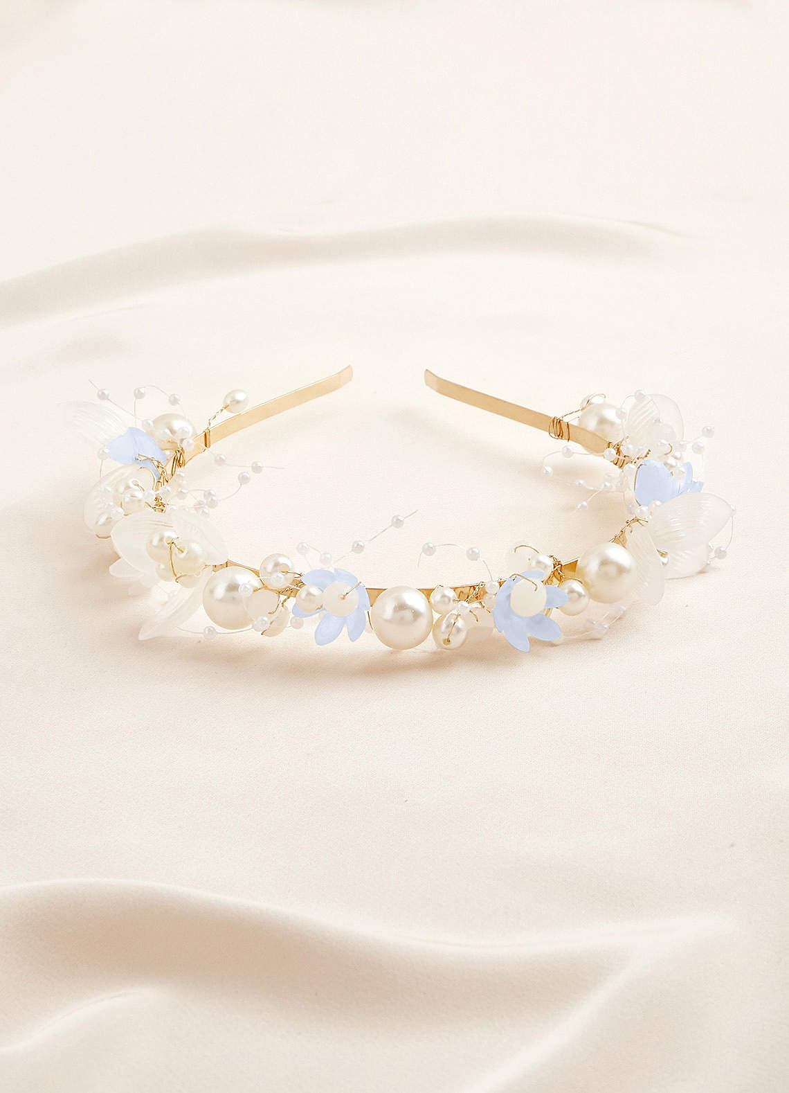 front Pearl Floral Headband