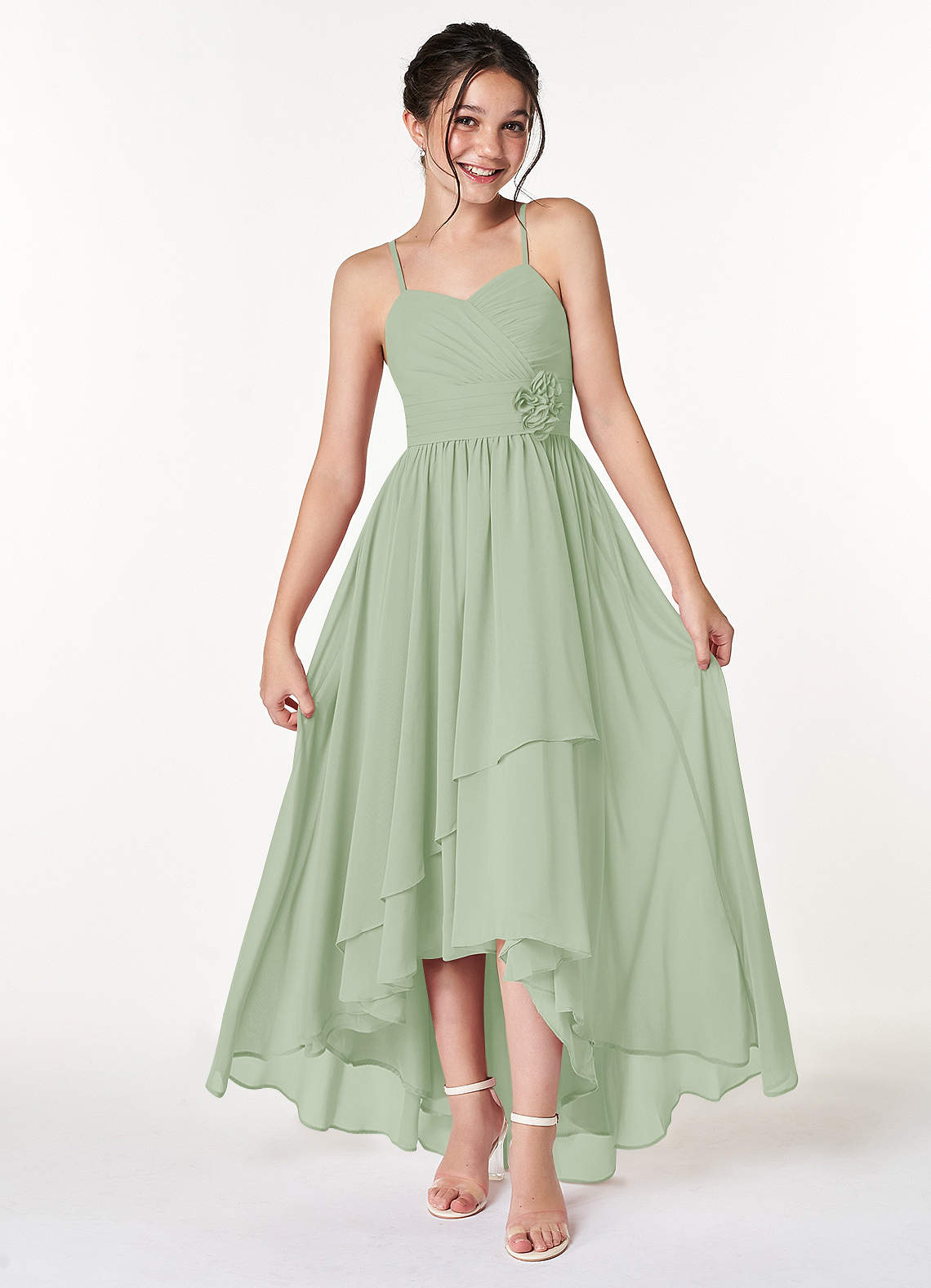 Mint Green Junior Bridesmaid Dresses