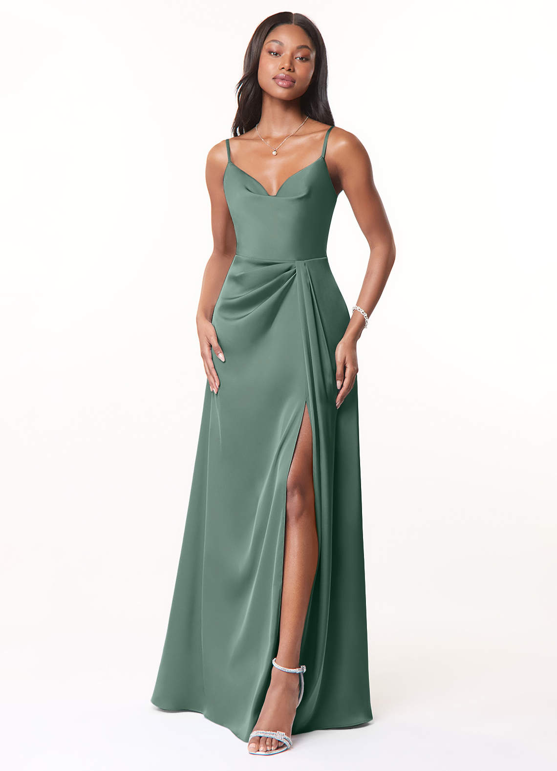 Azazie Brielle Eucalyptus Bridesmaid Dresses | Azazie