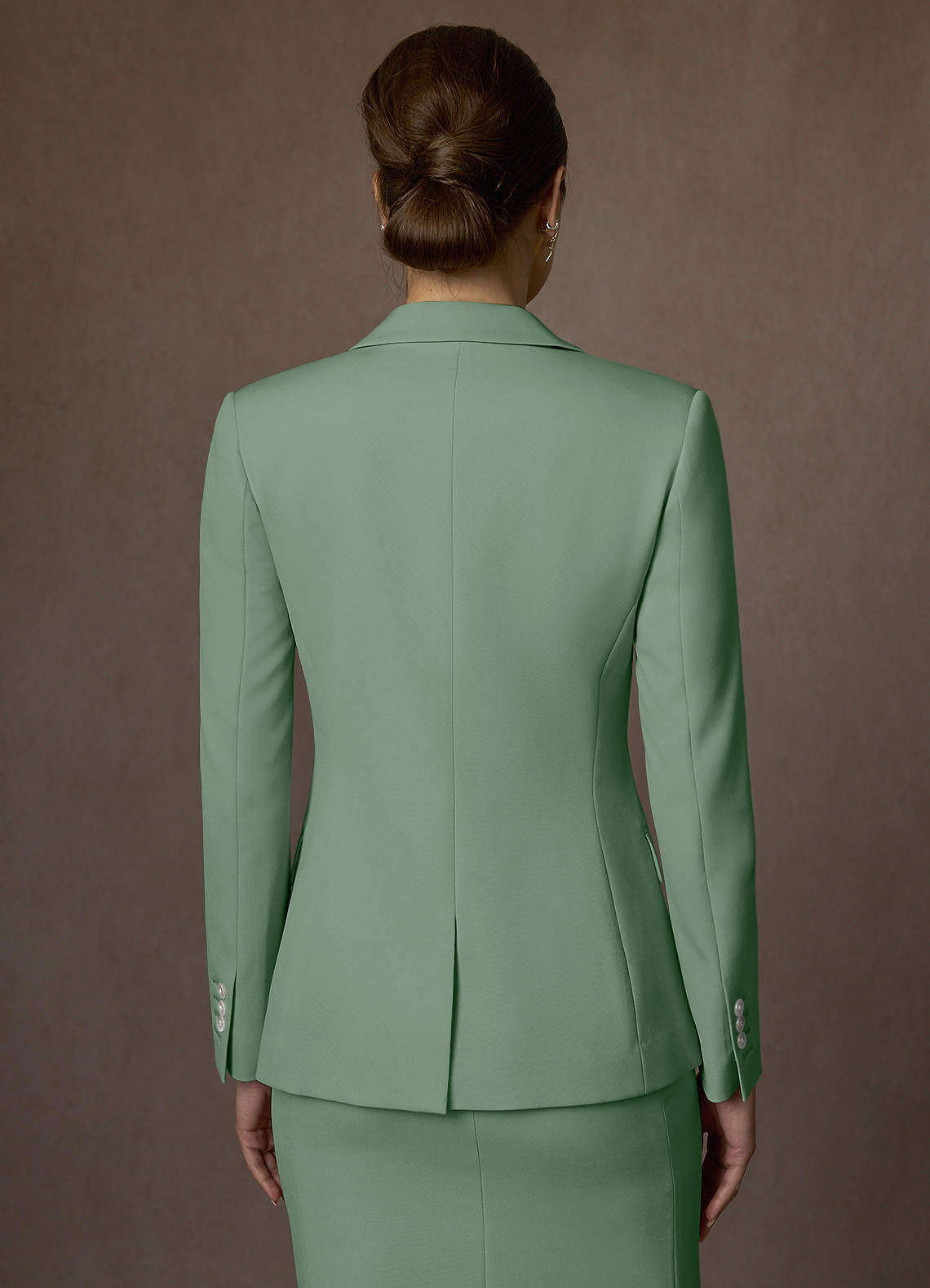 front Kennedy Matcha Structured Stretch Dress