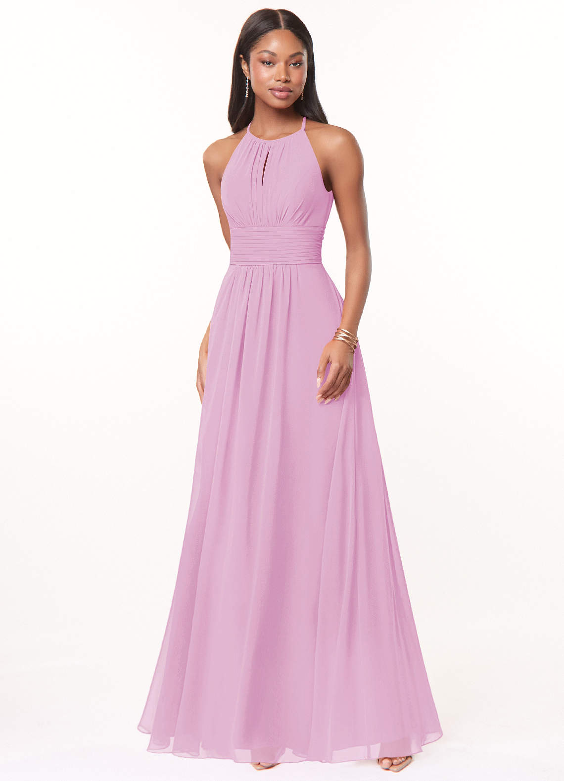 pink bridesmaid dresses under 50 Light Pink A-Line Floor Length Pleated Cheap Bridesmaid Dresses Multiple  Bridesmaid Dresses UQ2370
