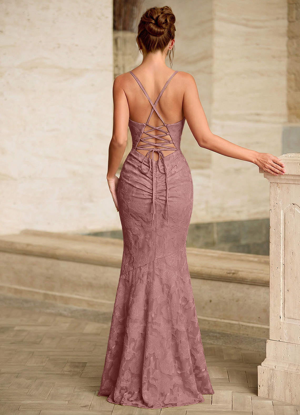 light pink backless prom dresses Blush Pink Backless Long Prom Dresses, Dusty Pink Open Back Formal Eve jbydress