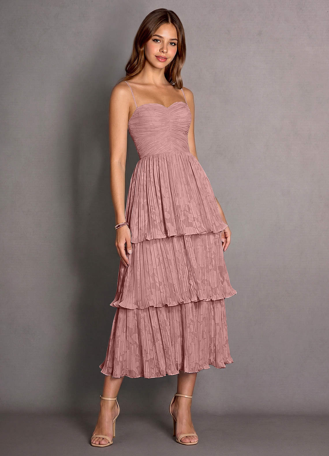 Cosima Light Pink Lace A-line Lace Up Back Maxi Dress | Azazie Cosima Light Pink Lace A-line Lace Up Back Maxi Dress | Azazie