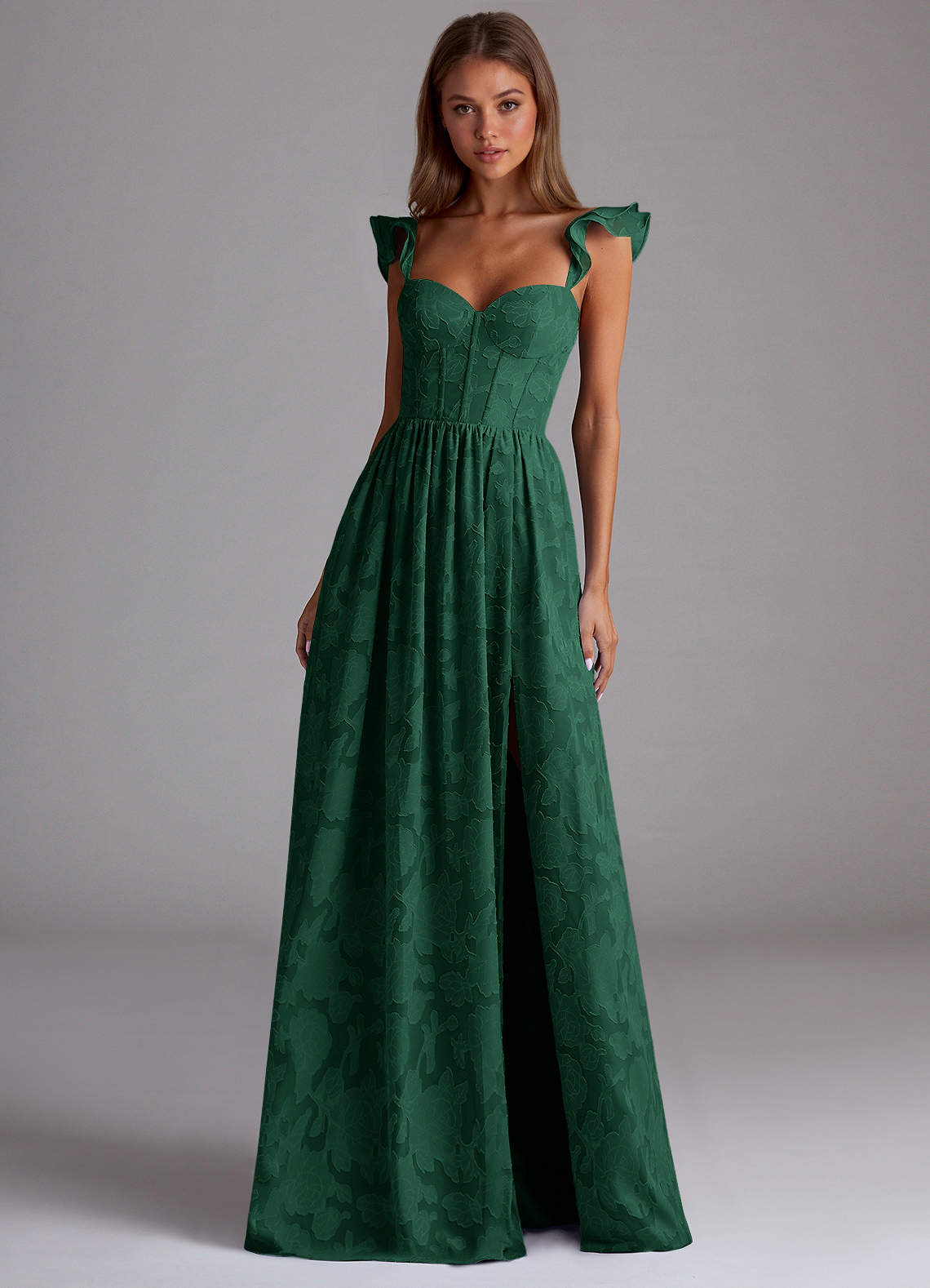 emerald green floral dress Natalia Maxi room for hips Sorina Emerald Green Floral A